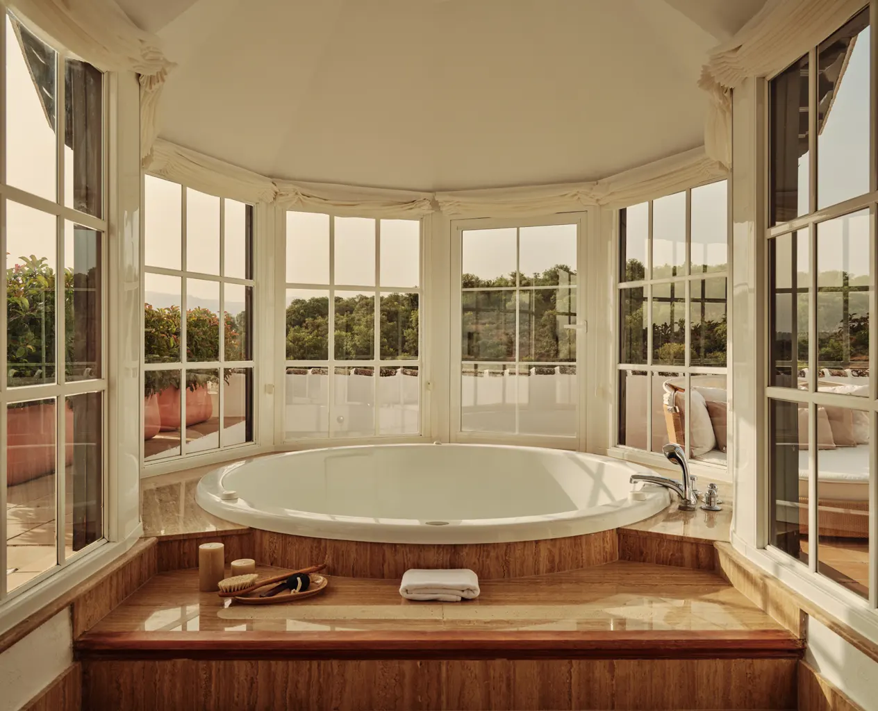 Cortijo Grand Double Suite, Master Suite Panoramic Terrace, image courtesy of Finca La Bobadilla