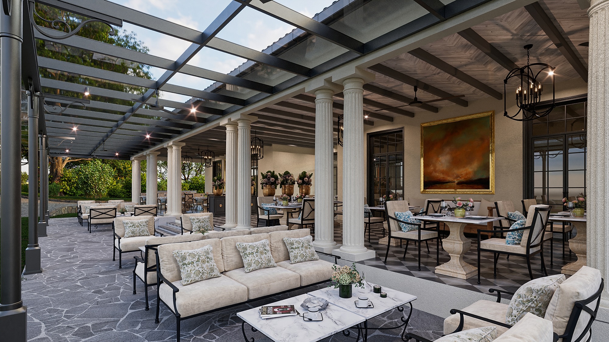 Outdoor Dining, image courtesy of Uga Ghiri