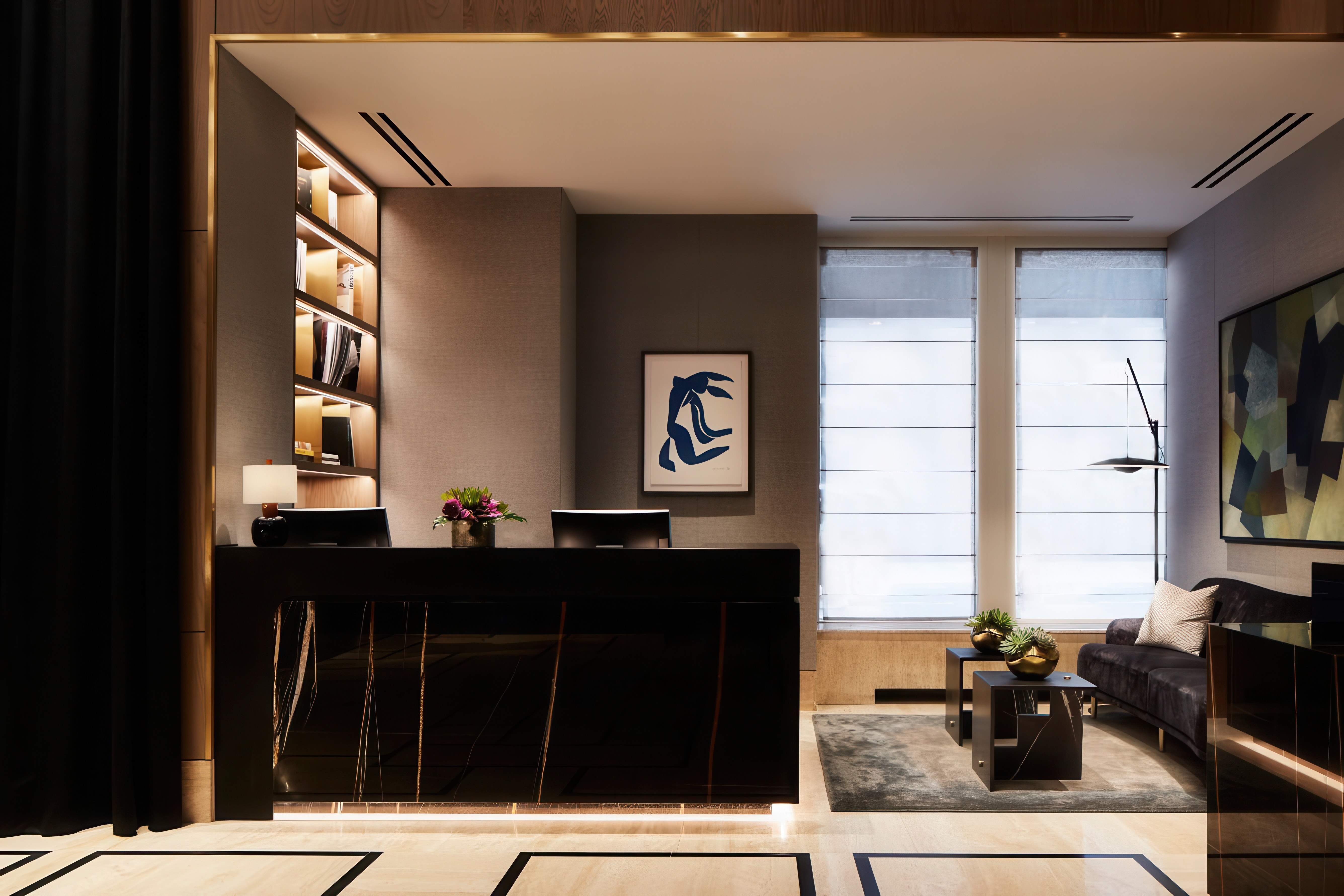 Lobby, image courtesy of The London, a Luxury Collection Hotel