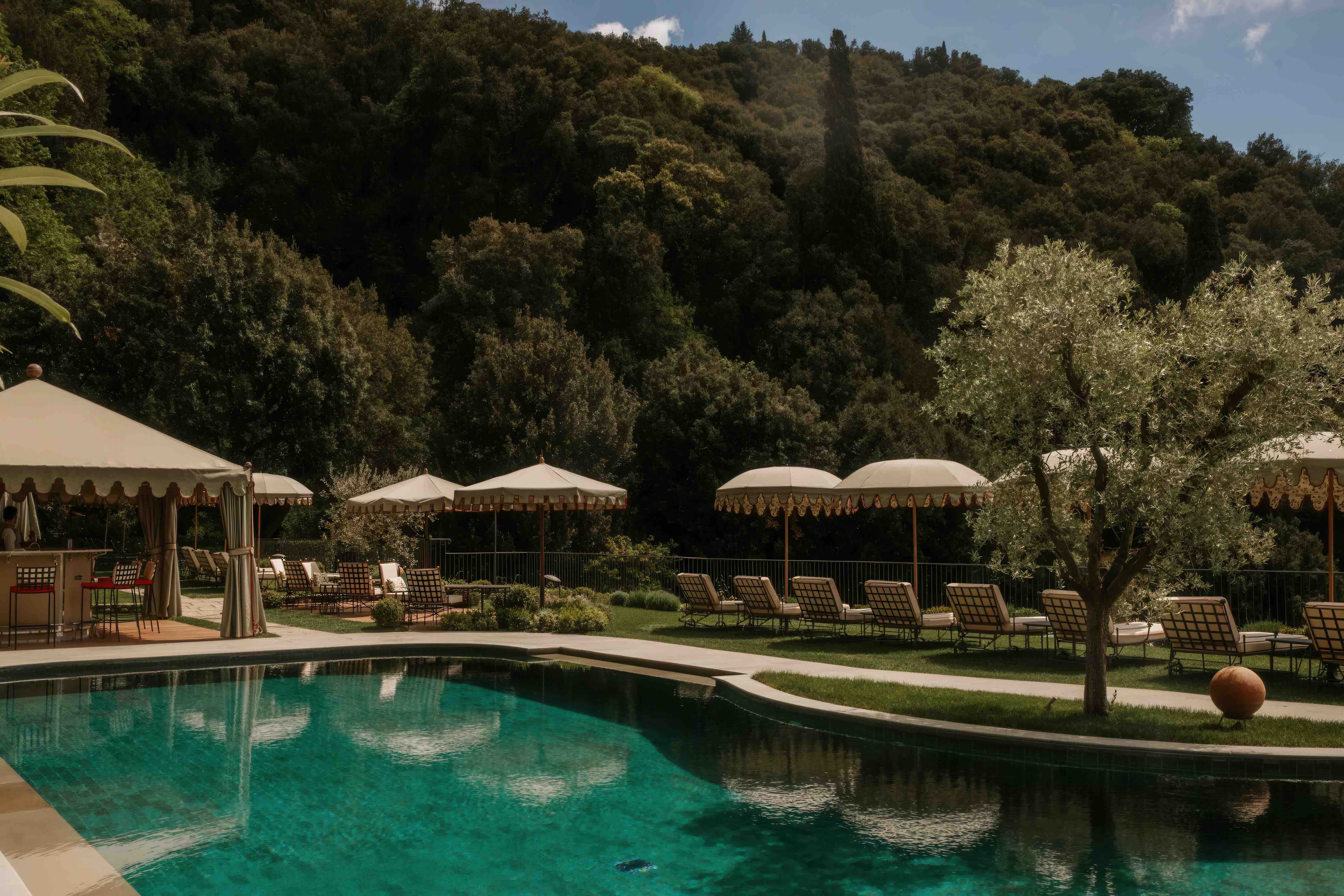 Pool Deck, image courtesy of Villa San Michele, A Belmond Hotel