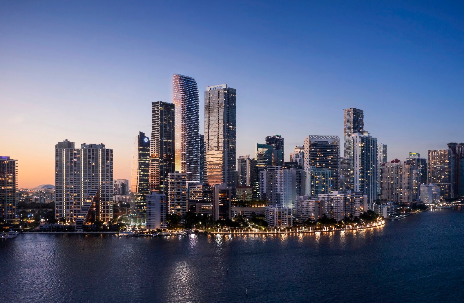 The world’s first luxury high-rise partially powered by the sun is taking shape in Brickell