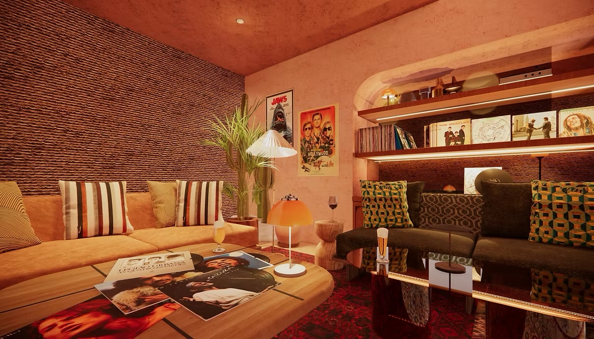 Image of the Recording Studio, courtesy of Nômade Temple Ibiza
