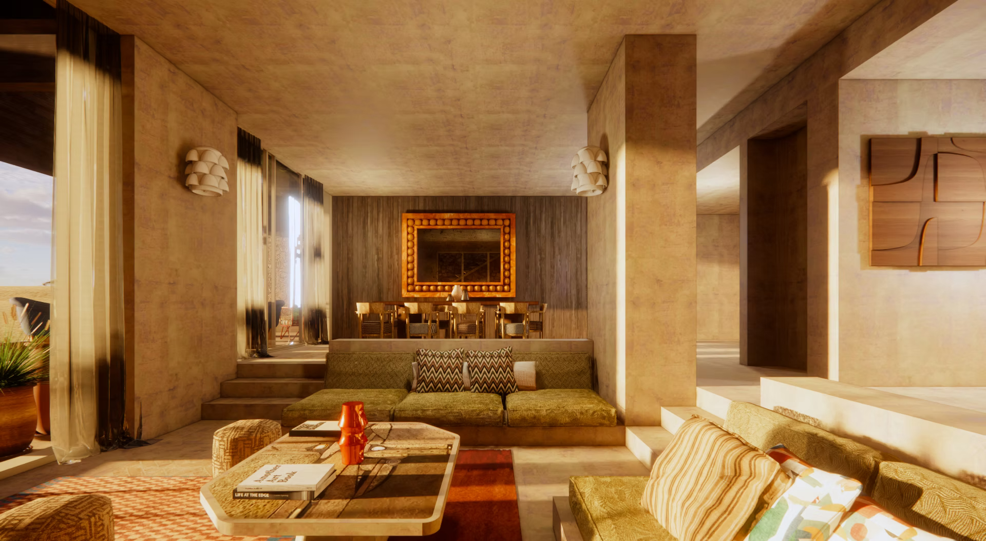 Image of a Two Bed Seafront Suite, courtesy of Nômade Temple Ibiza