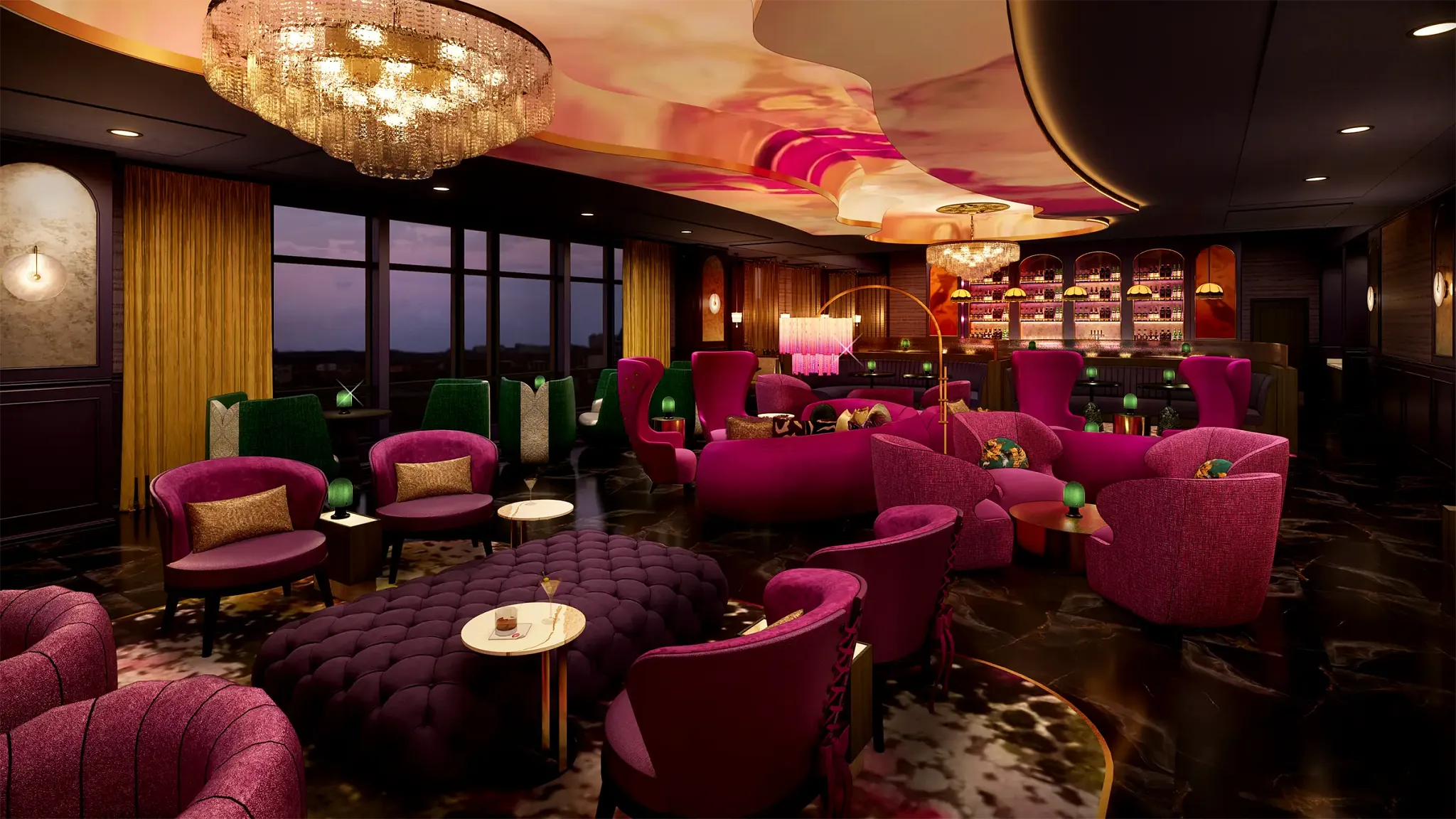 Rendering of Jolene's at Dolly Parton's Songteller Hotel