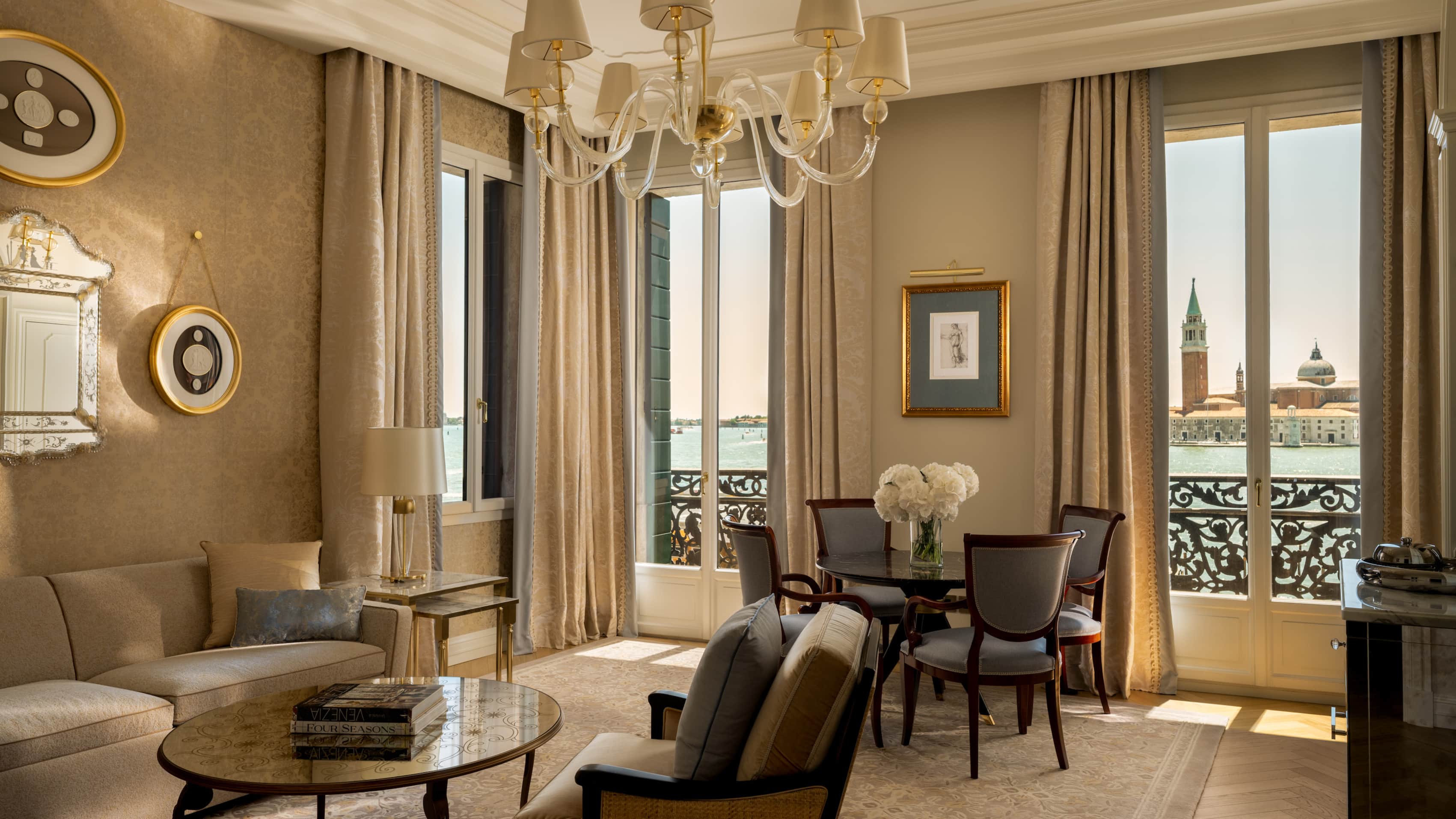image of Premium Lagoon-View Suite, interior, courtesy of Four Seasons