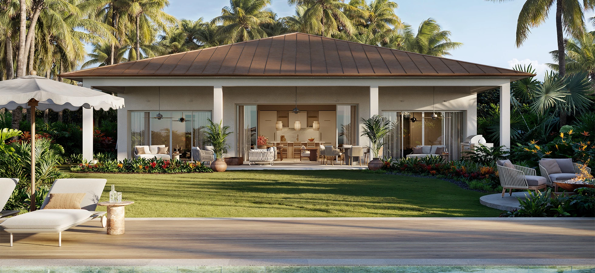 Rendering of Montage Cay's Shore Cottages in The Abacos, Bahamas