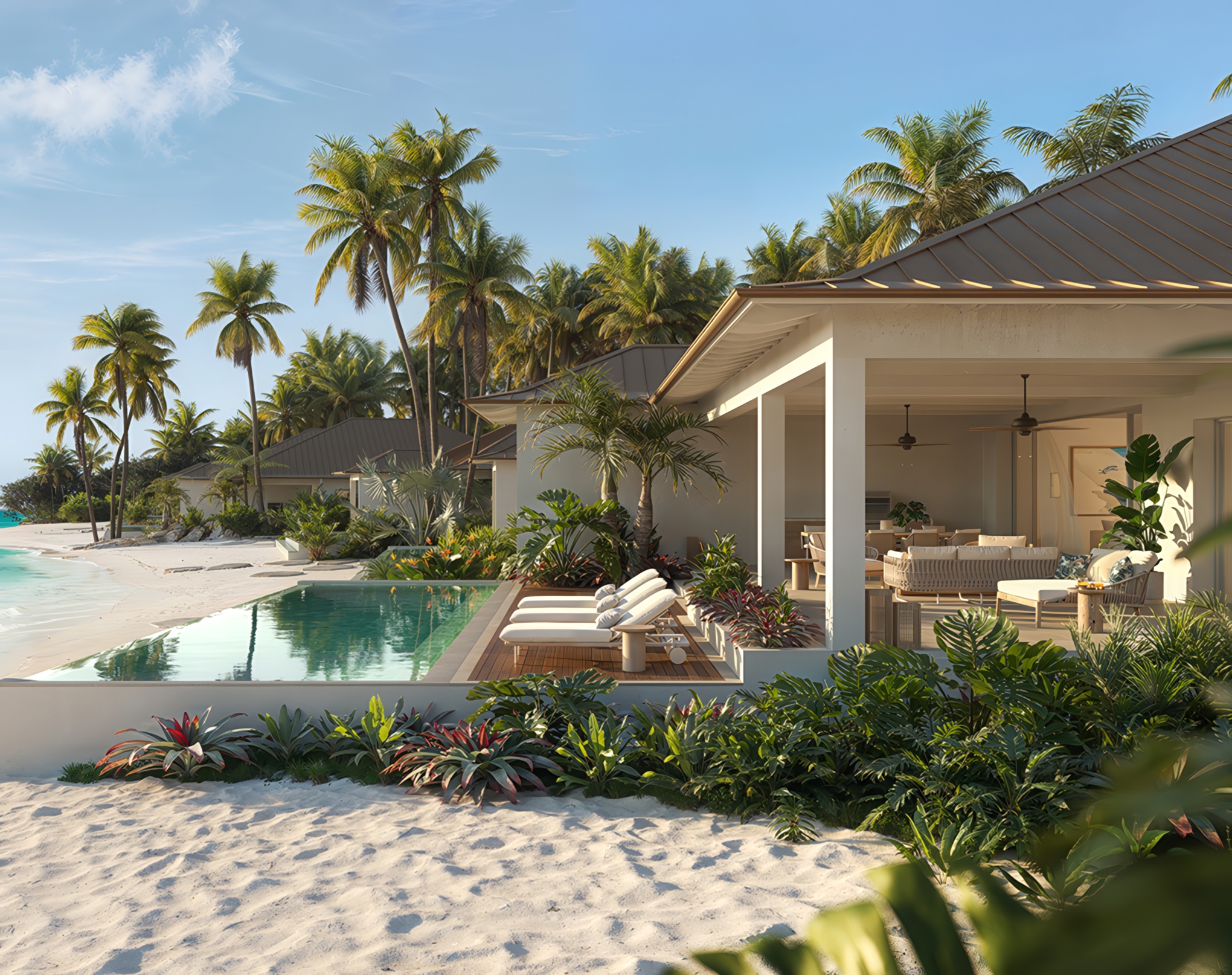 Rendering of Montage Cay's Marina Villas in The Abacos, Bahamas