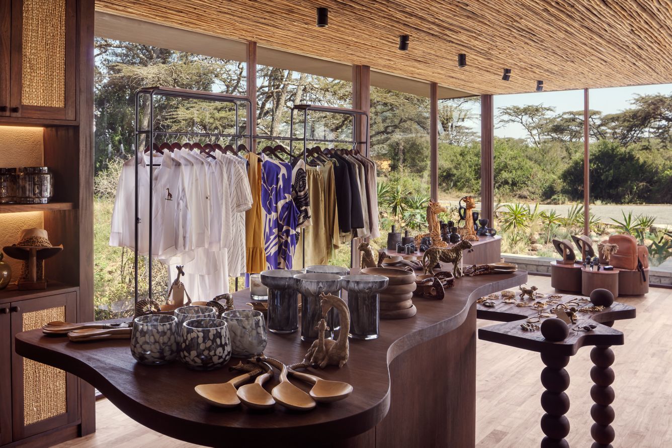 image of the boutique, courtesy of JW Marriott Mount Kenya Rhino Reserve Safari Camp