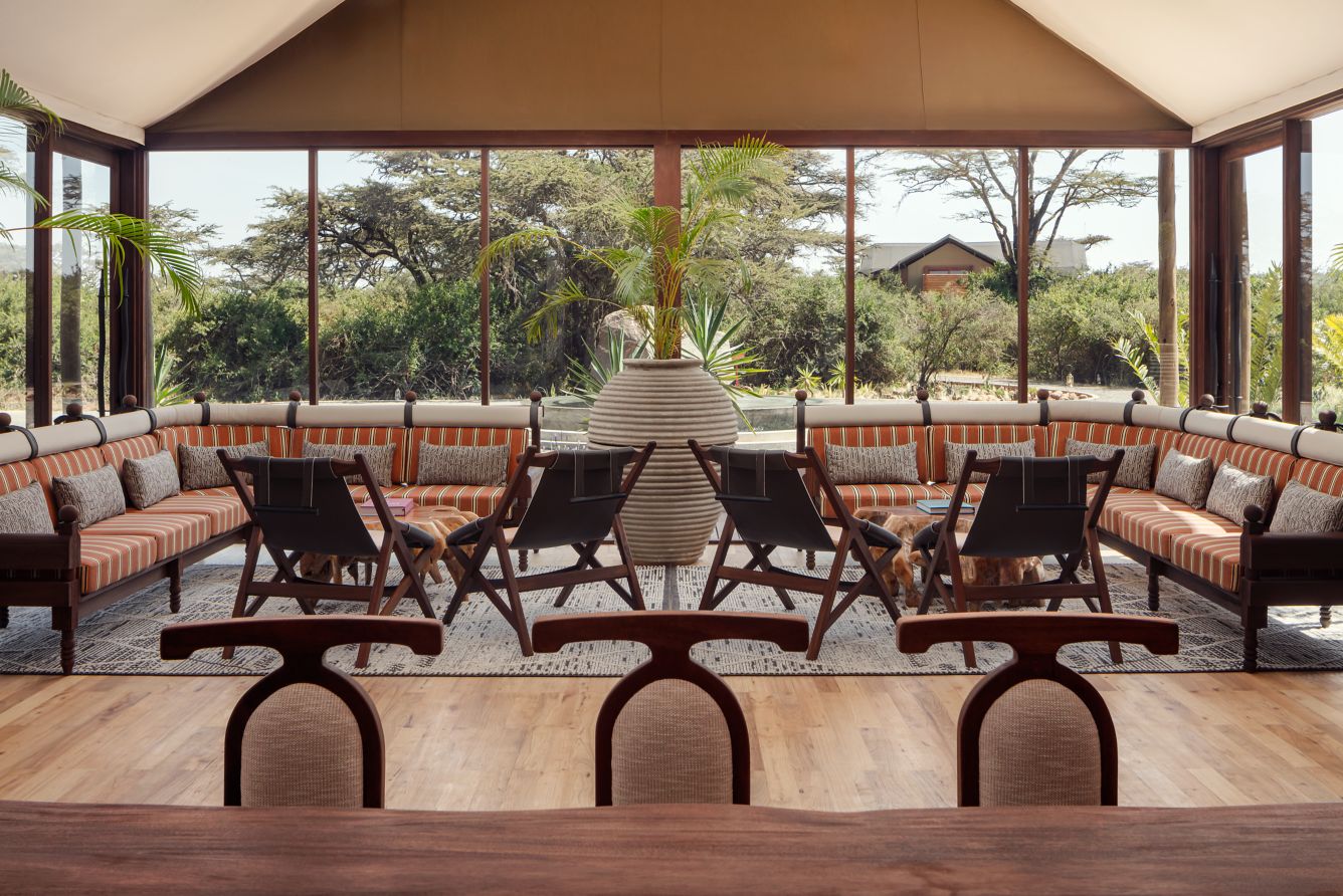 image of the map directory room, courtesy of JW Marriott Mount Kenya Rhino Reserve Safari Camp