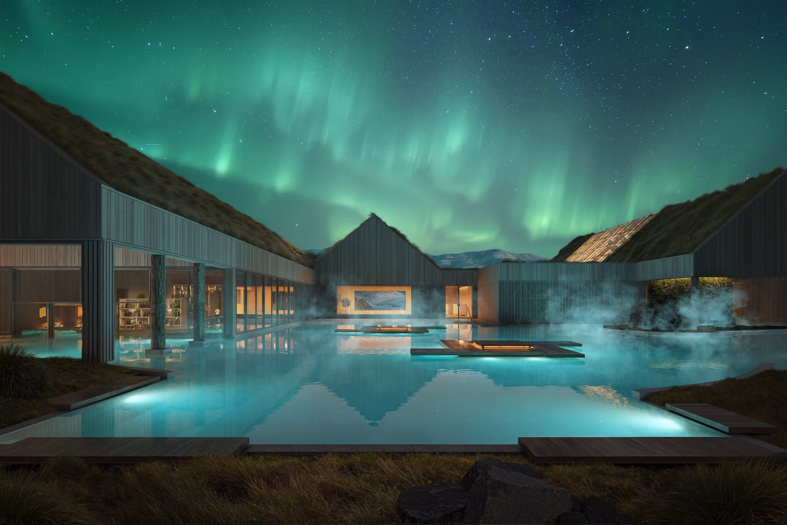 A new geothermal spa is opening in Iceland next month