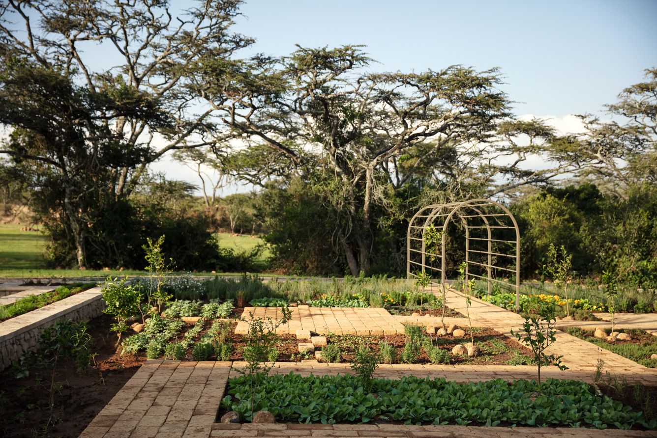 image of the garden, courtesy of JW Marriott Mount Kenya Rhino Reserve Safari Camp
