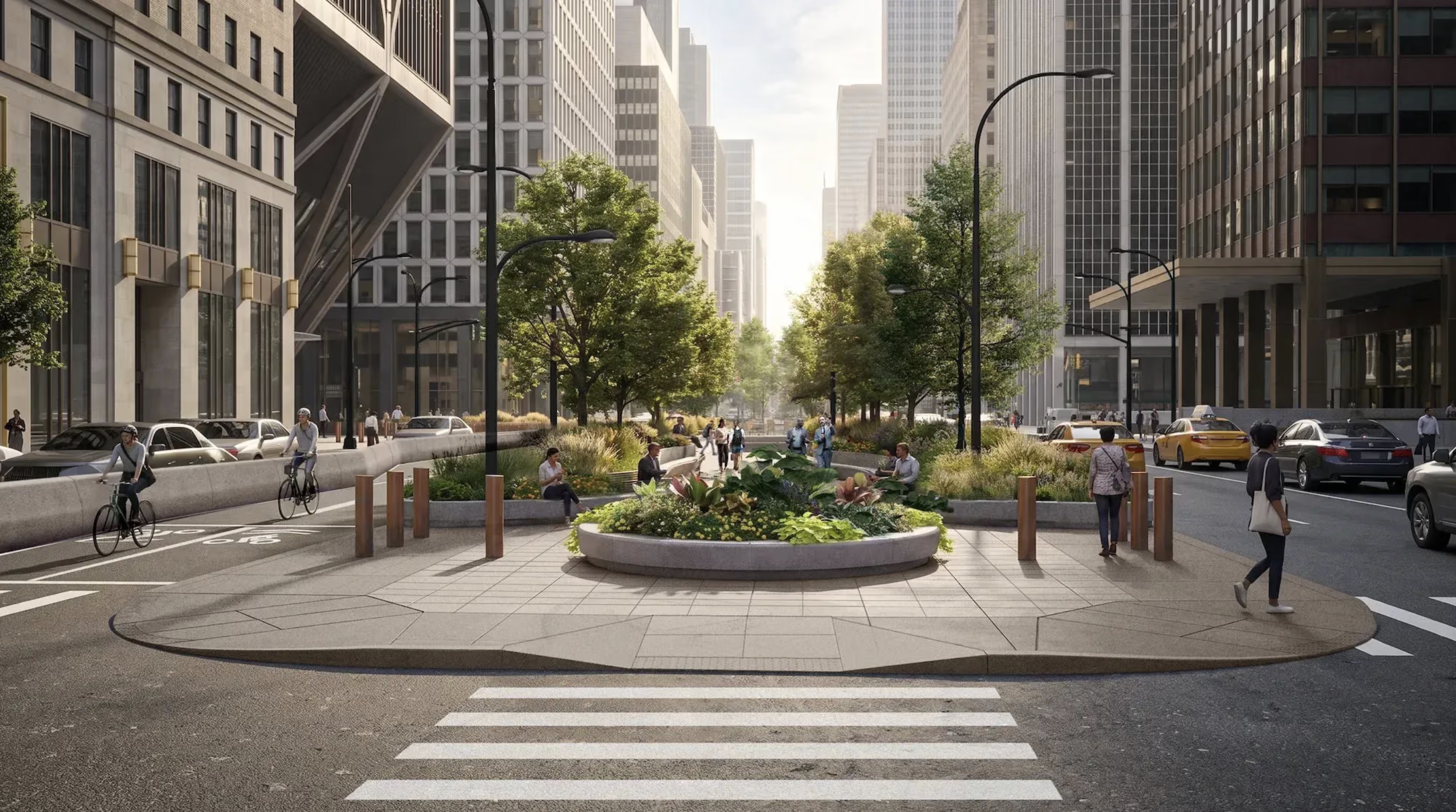 NYC officially reveals the final design for a greener Park Avenue