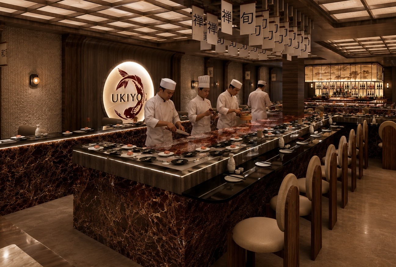 Lincoln Road is getting a conveyor belt sushi restaurant, UKIYO, this October