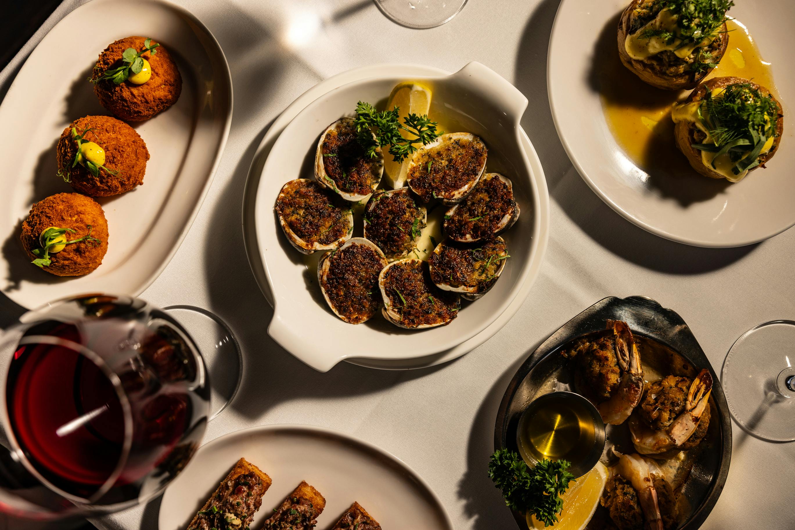 Hors d'oeuvres spread at The Derby Club, Sutton Place, courtesy of The Derby Club