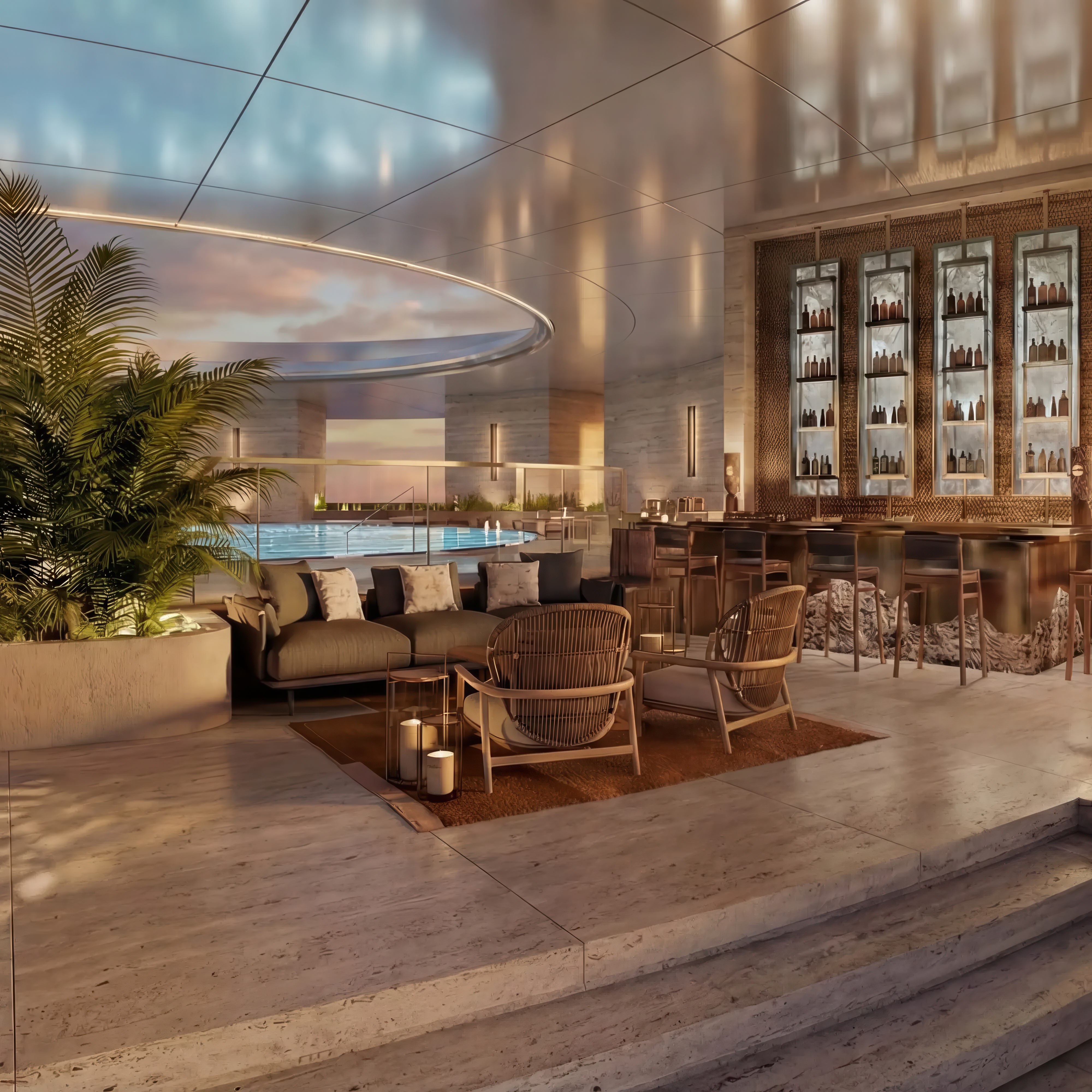 image of the Pool Bar, courtesy of Equinox