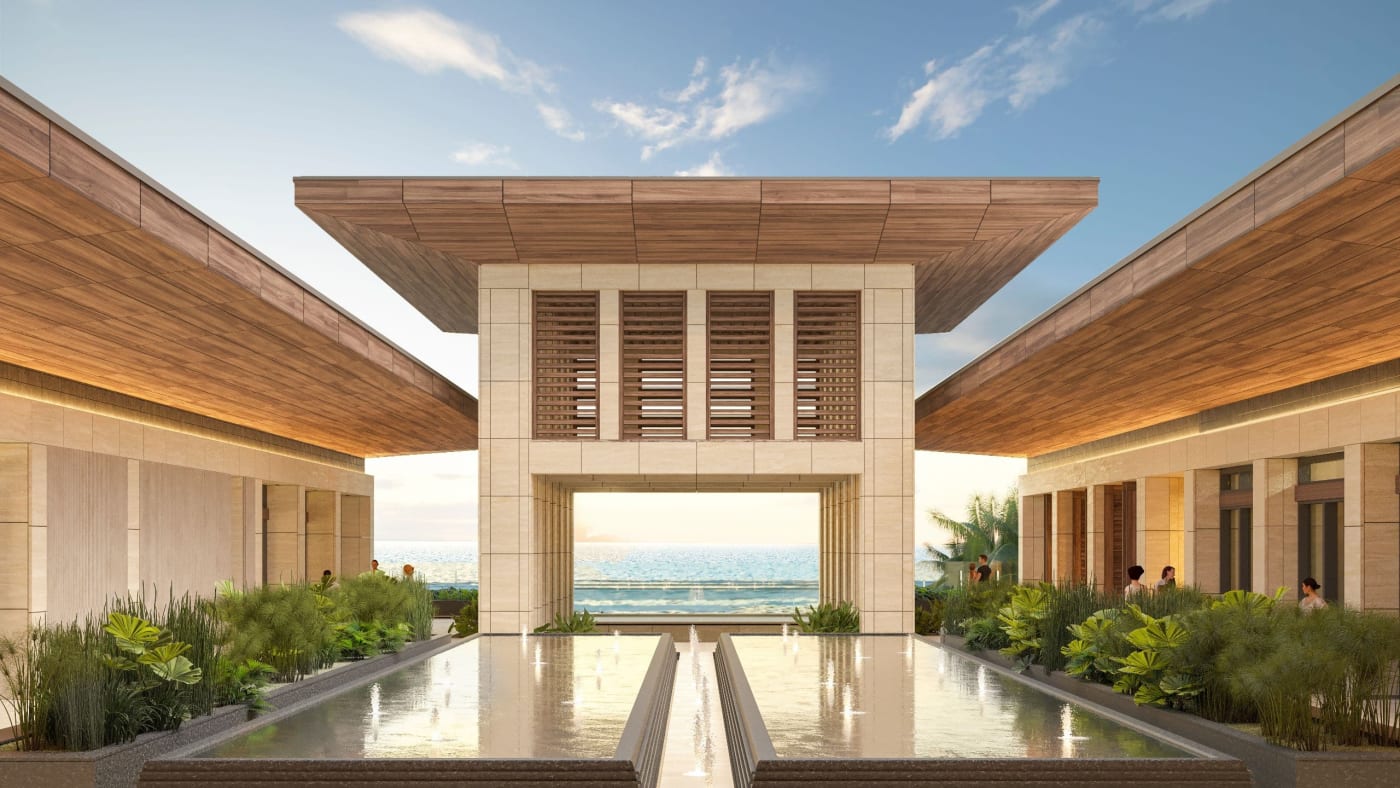 image of courtyard area, courtesy of Hyatt