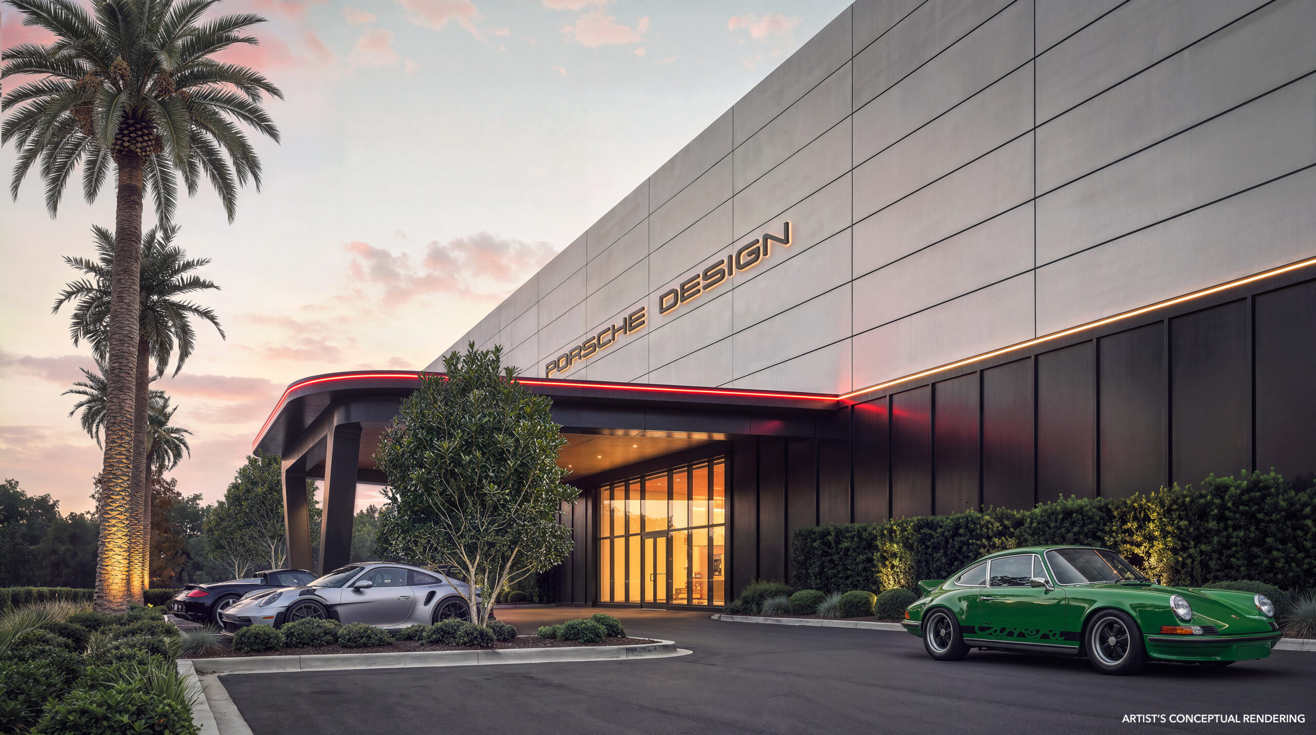 Porsche Design unveils Concours, a private car-studio club coming to West Palm Beach and Dallas