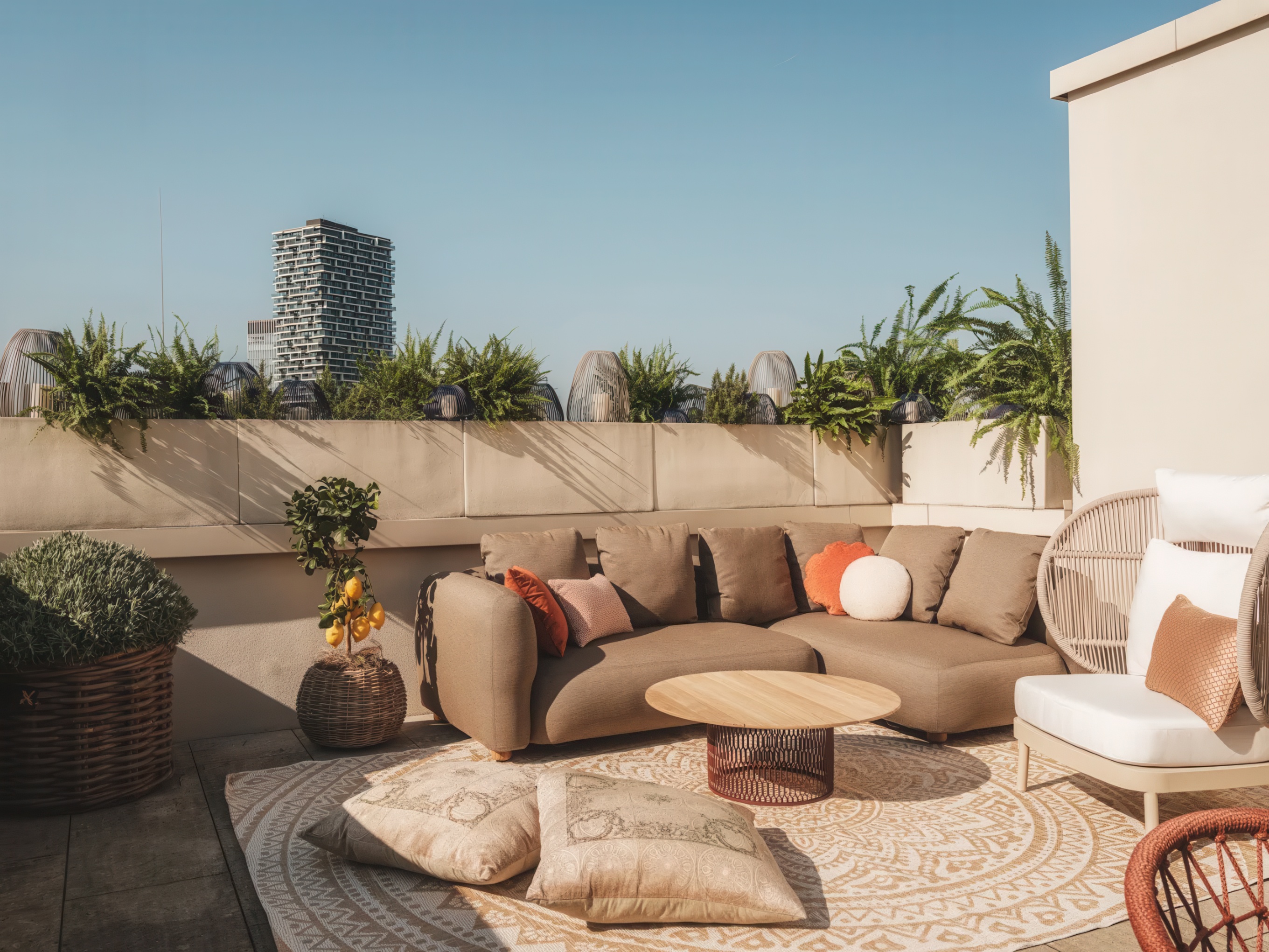 image of the Outdoor Lounge, courtesy of Taj