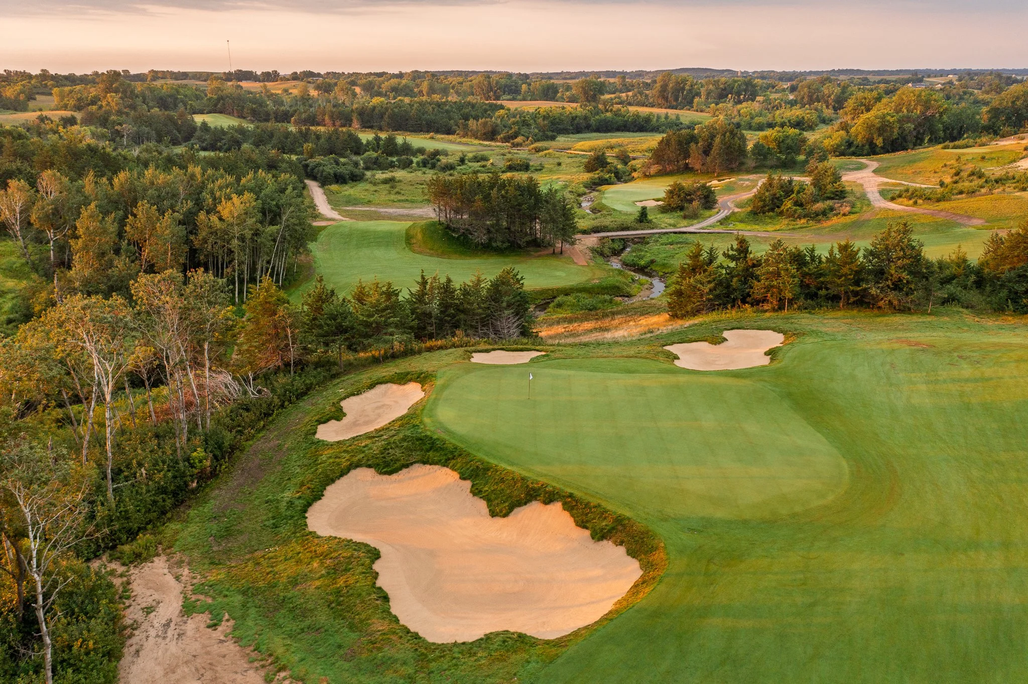 Aerial of Tepetonka Club in New London, Minnesota