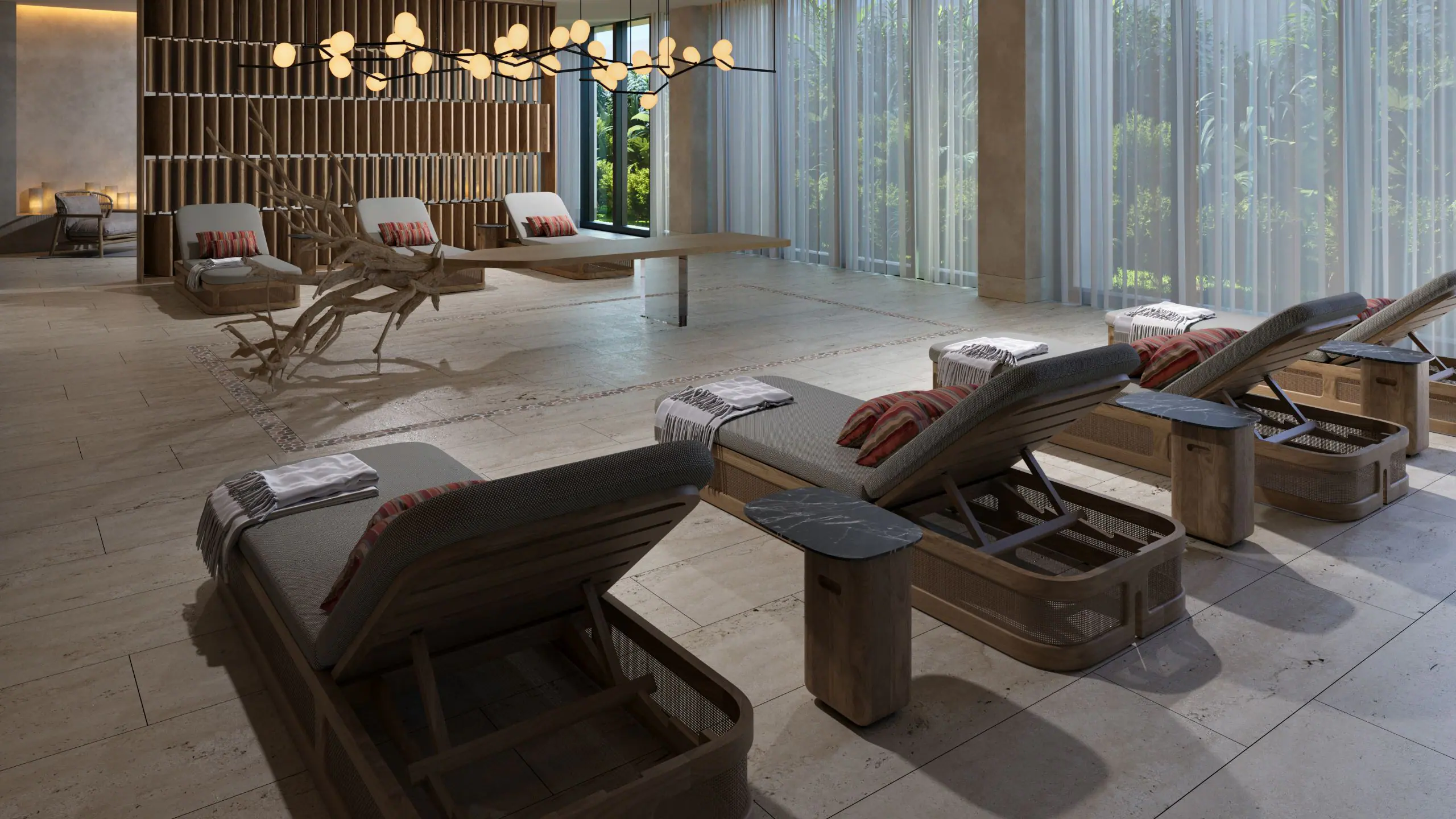 image of the spa relaxation room, courtesy of Hyatt