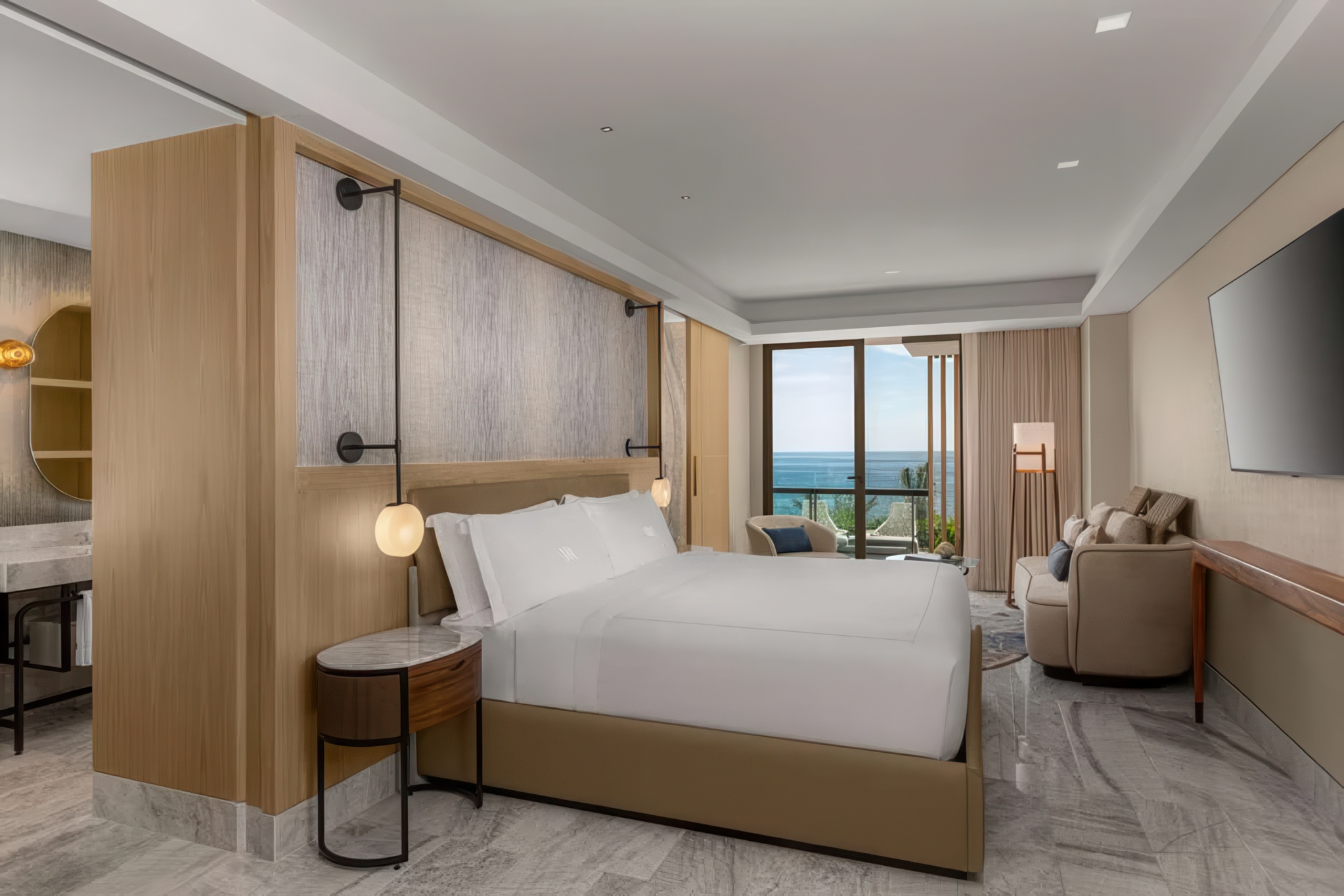 Waldorf Astoria Riviera Maya Suite interior, courtesy of Waldorf Astoria