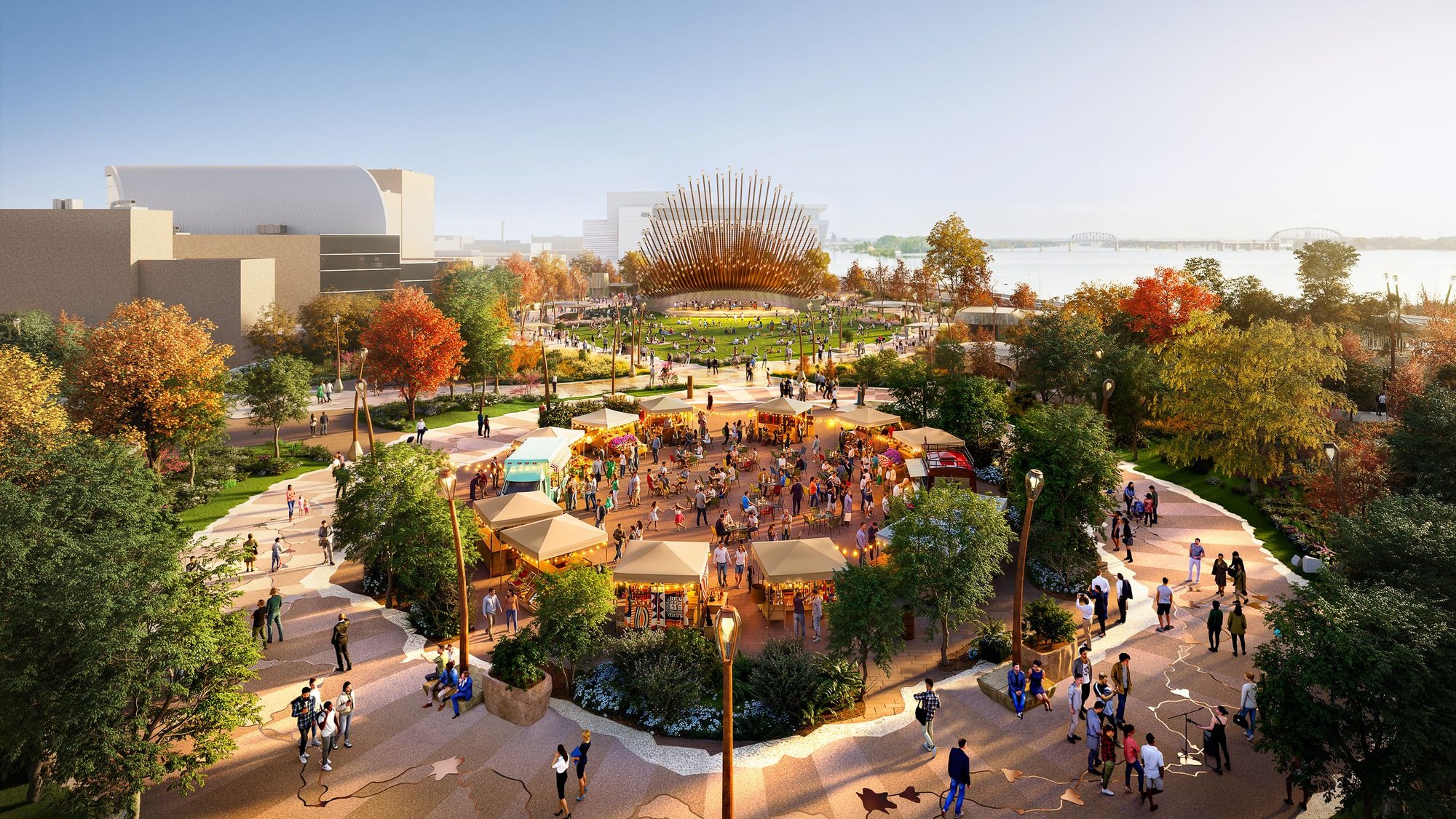 Belvedere Riverfront Plaza — Park in Downtown, Louisville