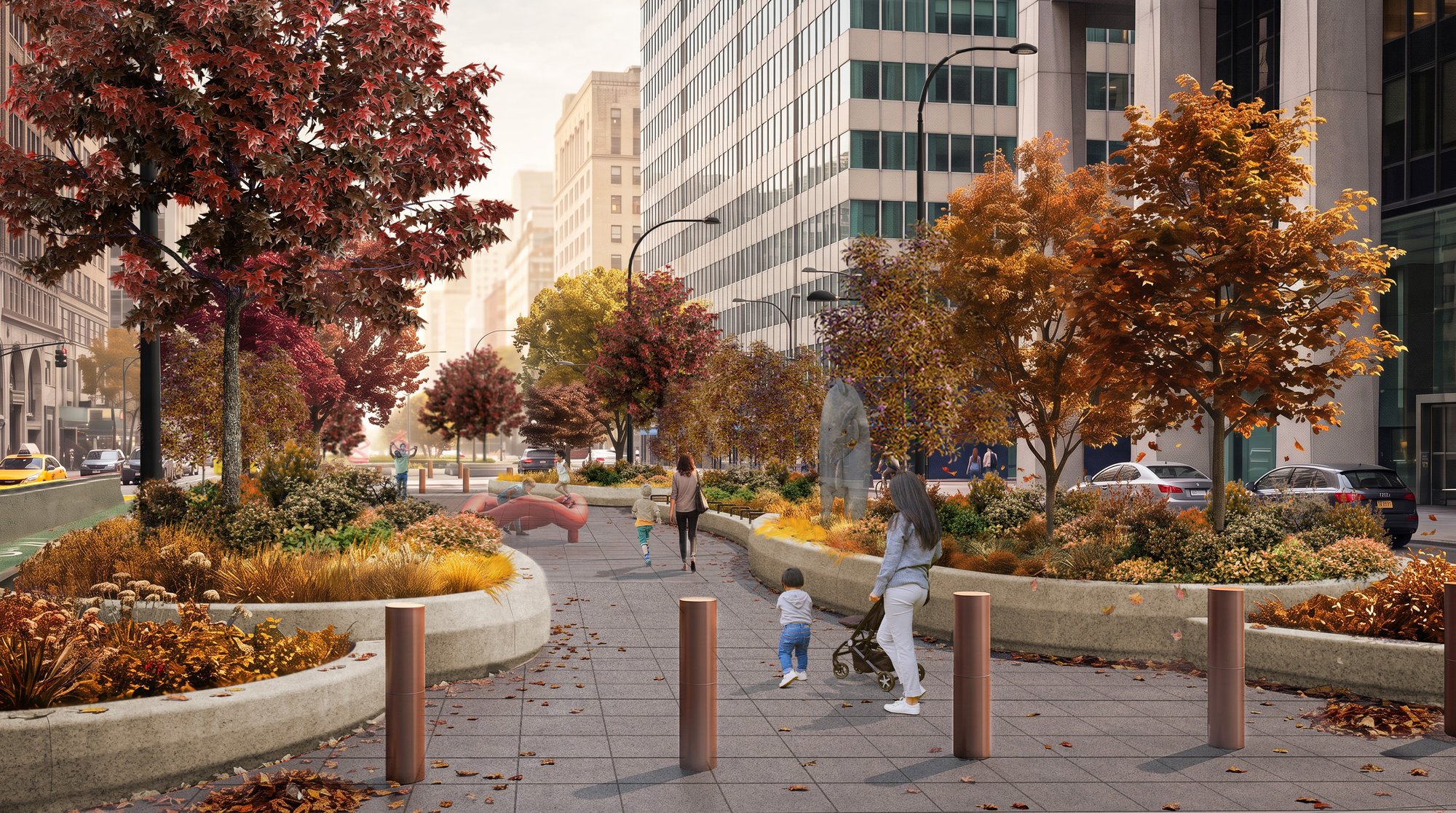 Park Avenue Redesign — Park in Midtown East, New York