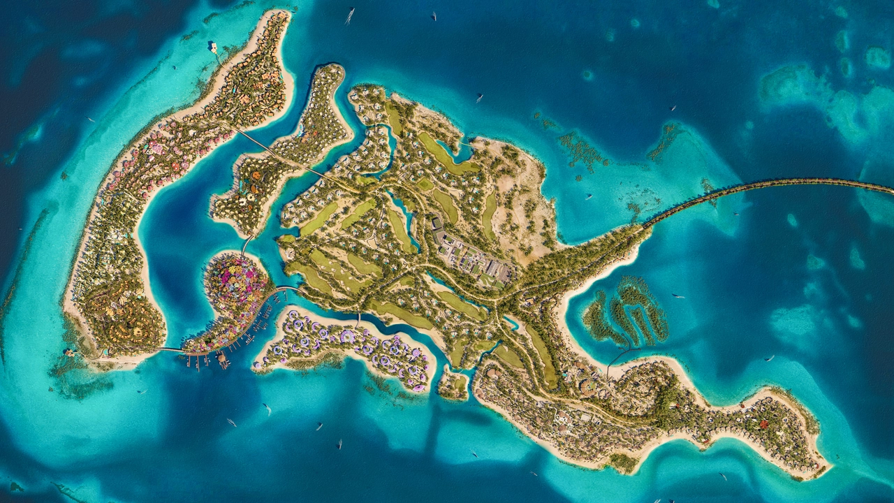 image of Shura Island Aerial, image courtesy of Red Sea Global
