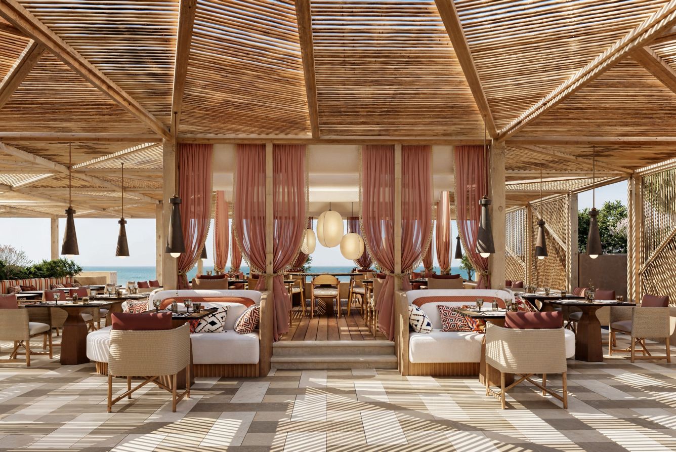 image of dining venue Kymata, image courtesy of Amoh, a Luxury Collection, Rhodes