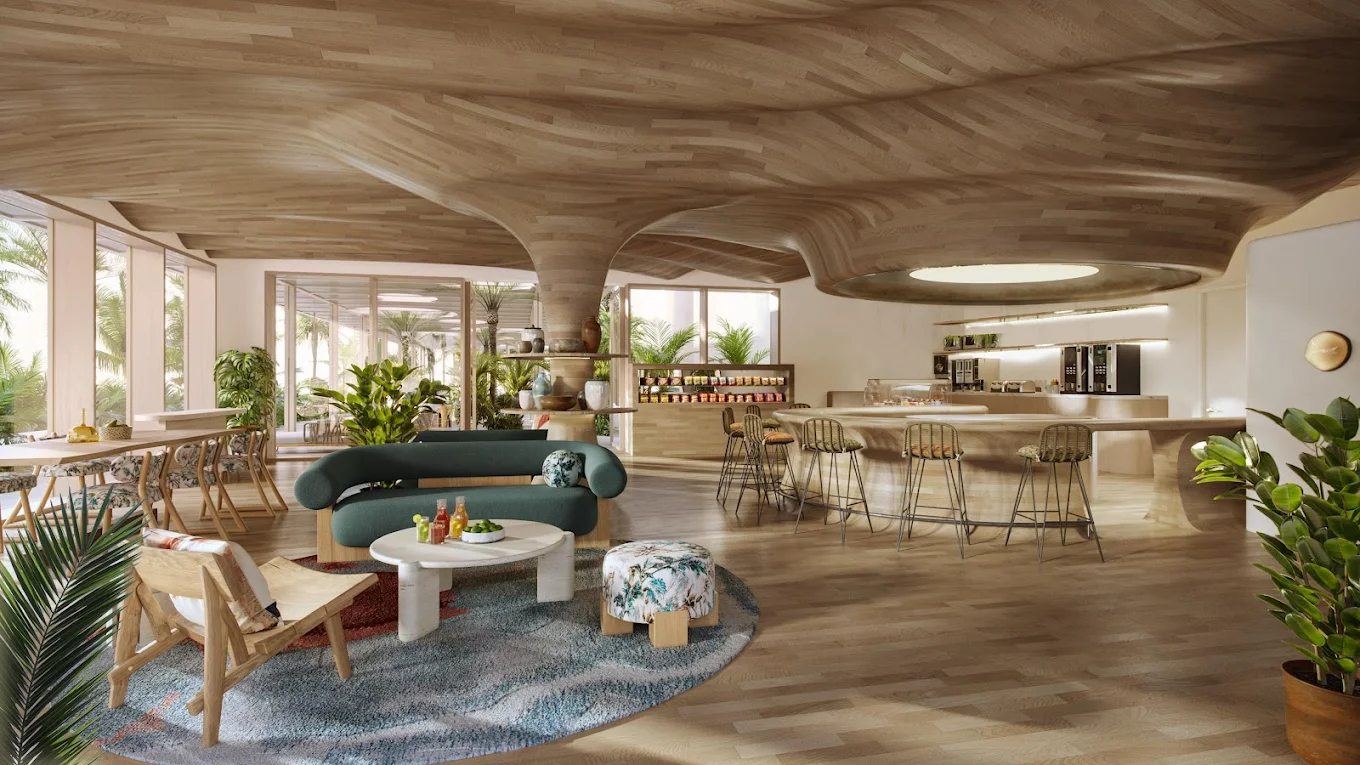 image of a Dining venue, image courtesy of Miraval Red Sea