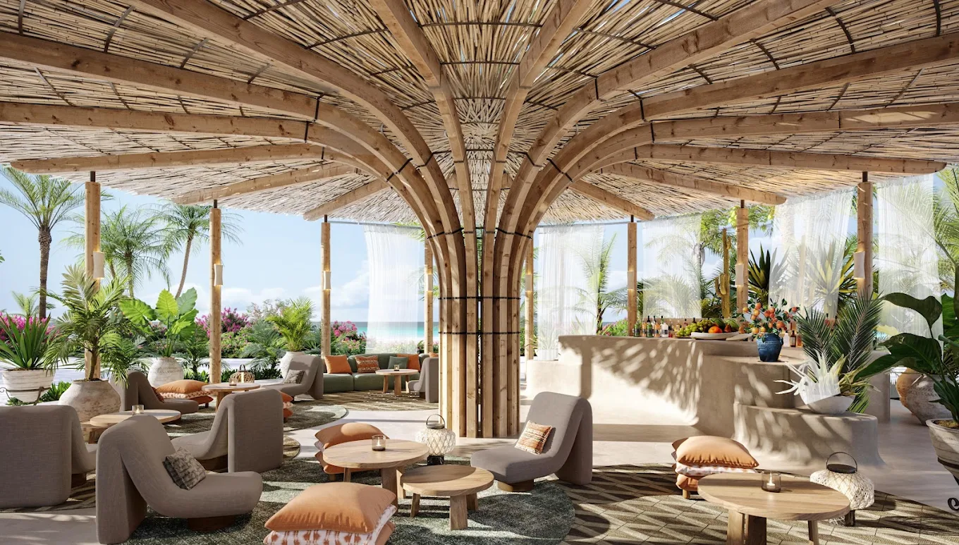 image of a Dining venue, image courtesy of Miraval Red Sea