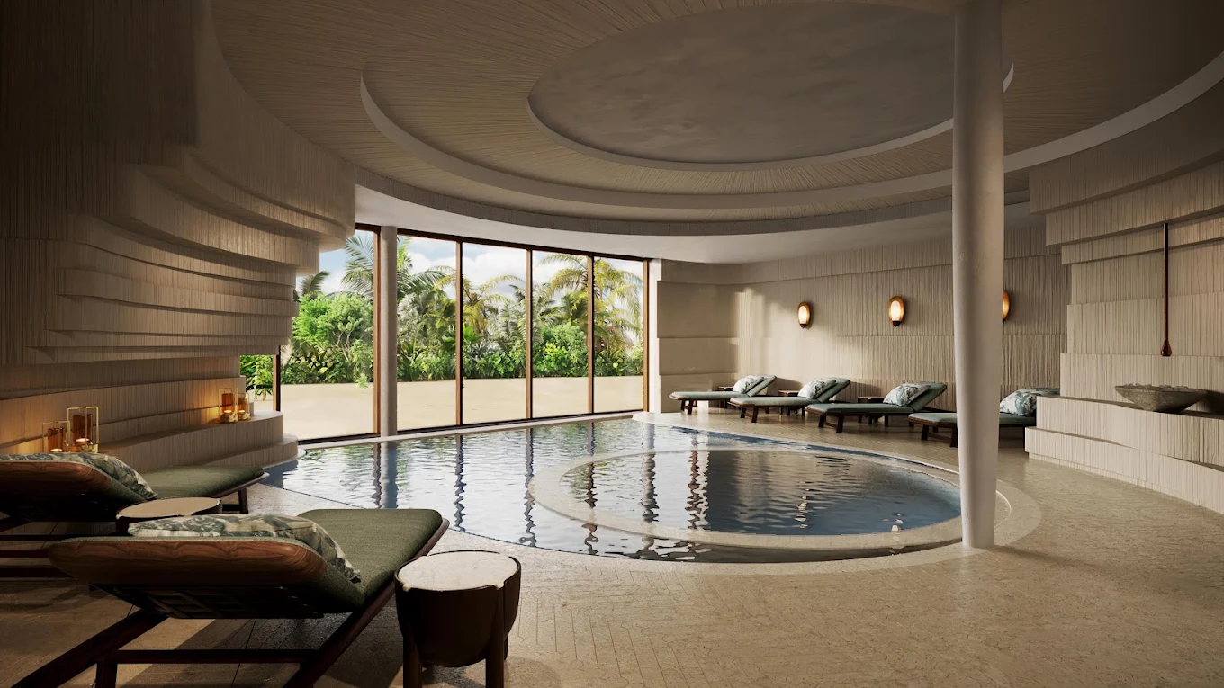 image of the Life in Balance Spa pool, image courtesy of Miraval Red Sea