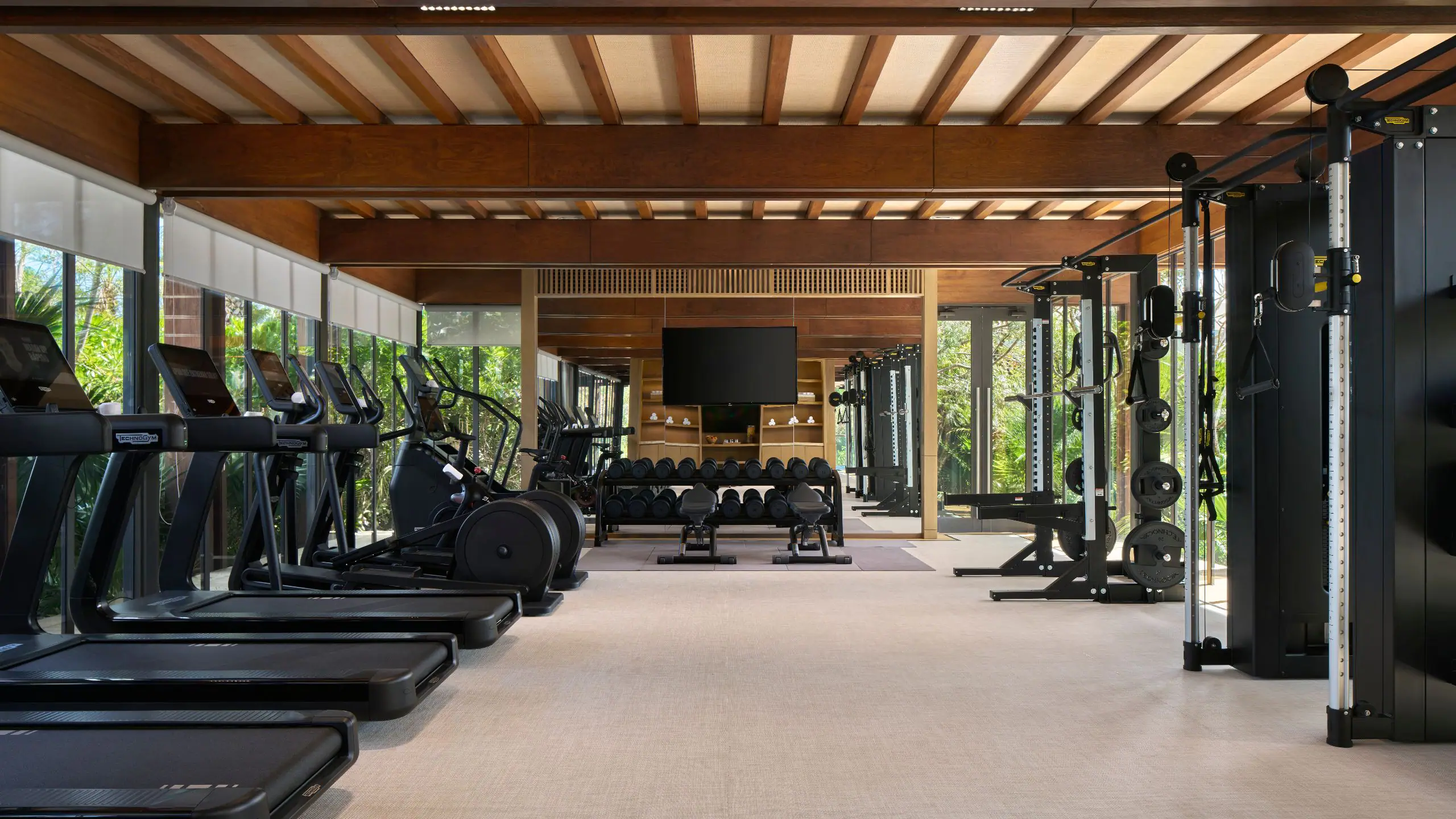 image of the Fitness Center, image courtesy of Alila Mayakoba