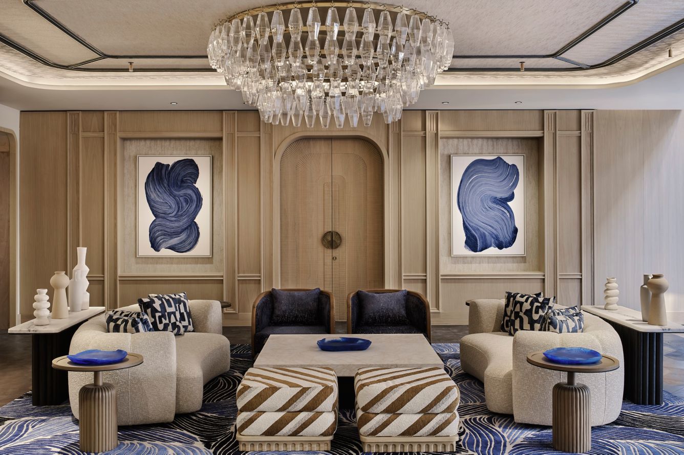image of the Lounge, image courtesy of Amoh, a Luxury Collection, Rhodes