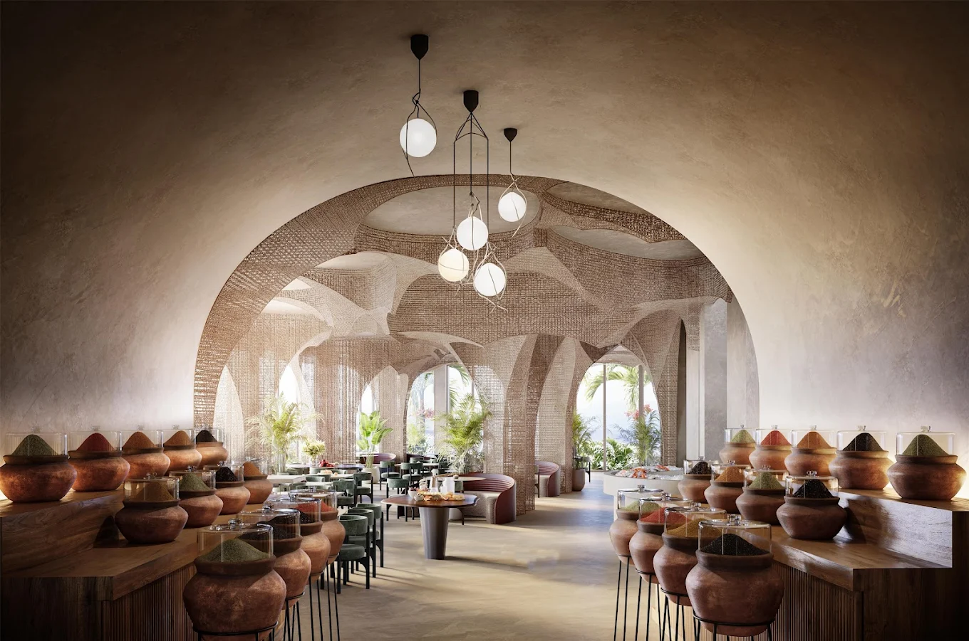 Image of a Dining Venue, image courtesy of Miraval Red Sea