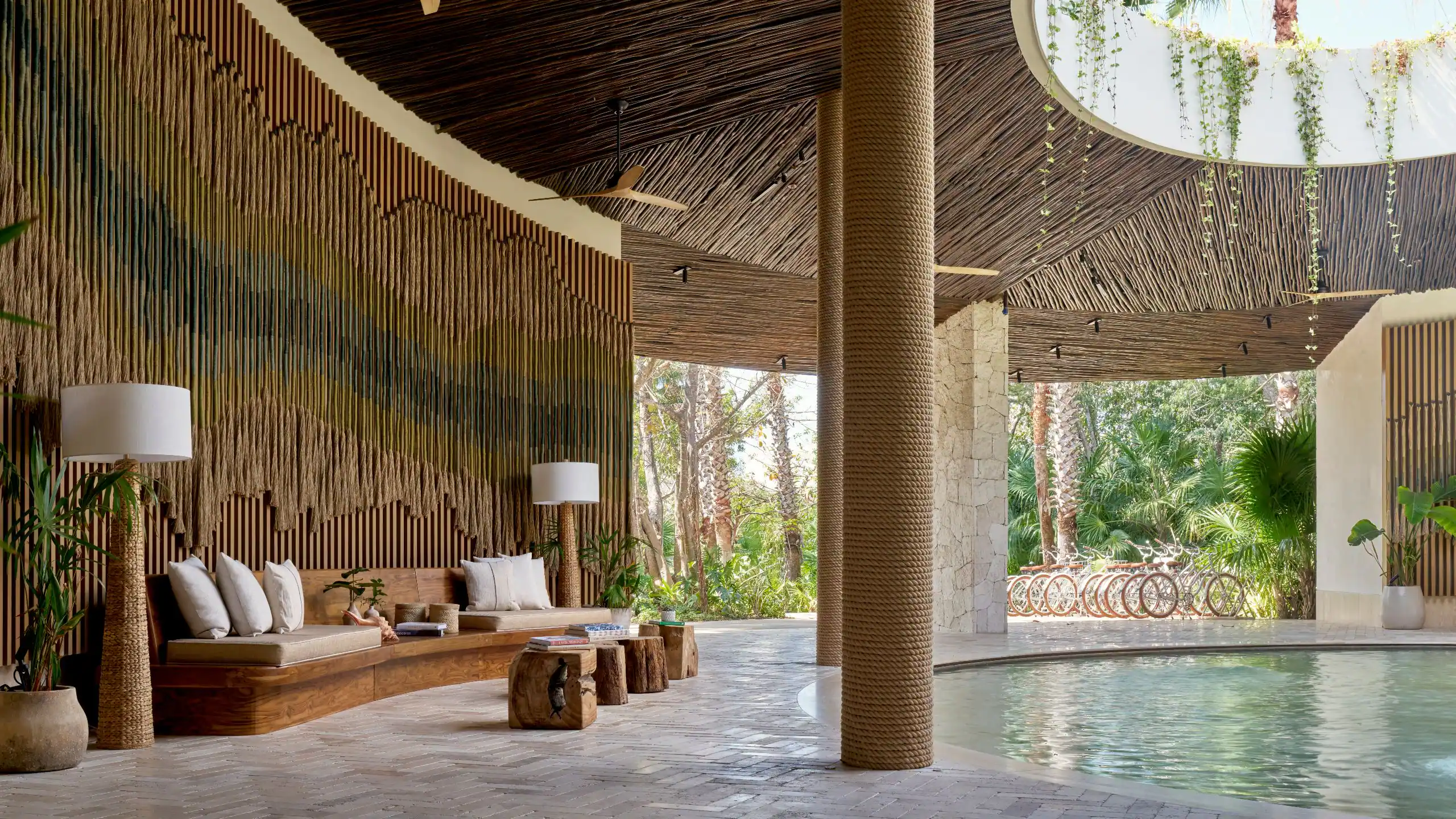 image of the Arrival Lobby, image courtesy of Alila Mayakoba