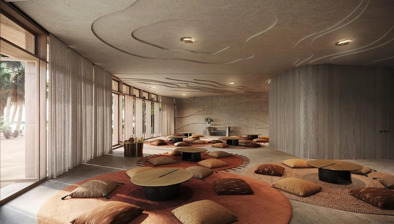 image of a Meditation Space, image courtesy of Miraval Red Sea