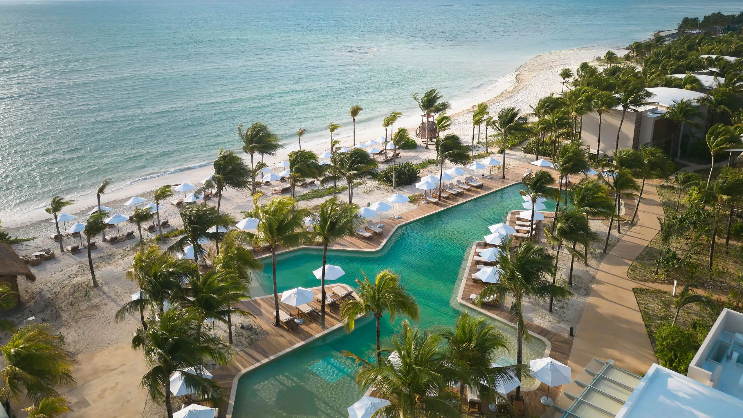 image of the Resort in Aerial, image courtesy of Alila Mayakoba