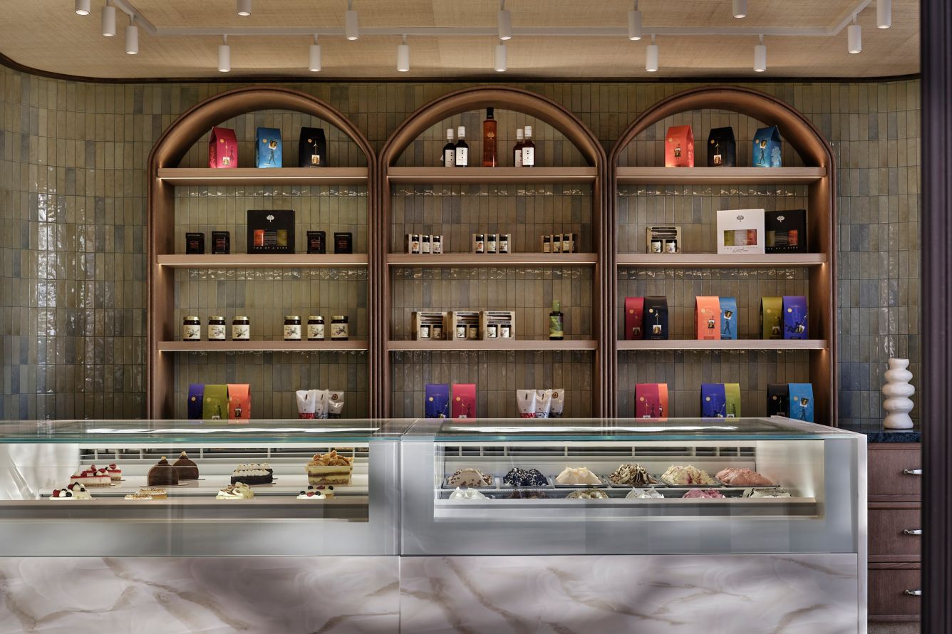 image of dining venue Oniro Patisserie, image courtesy of Amoh, a Luxury Collection, Rhodes