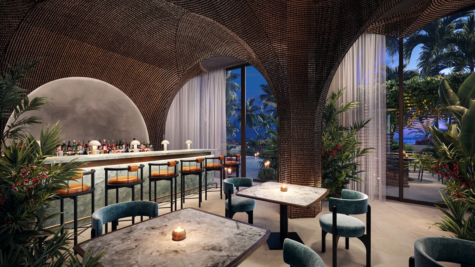 Image of a Dining Venue, image courtesy of Miraval Red Sea