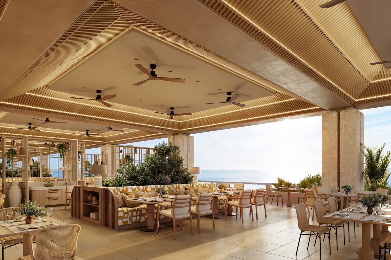 image of dining venue Lithos, image courtesy of Amoh, a Luxury Collection, Rhodes
