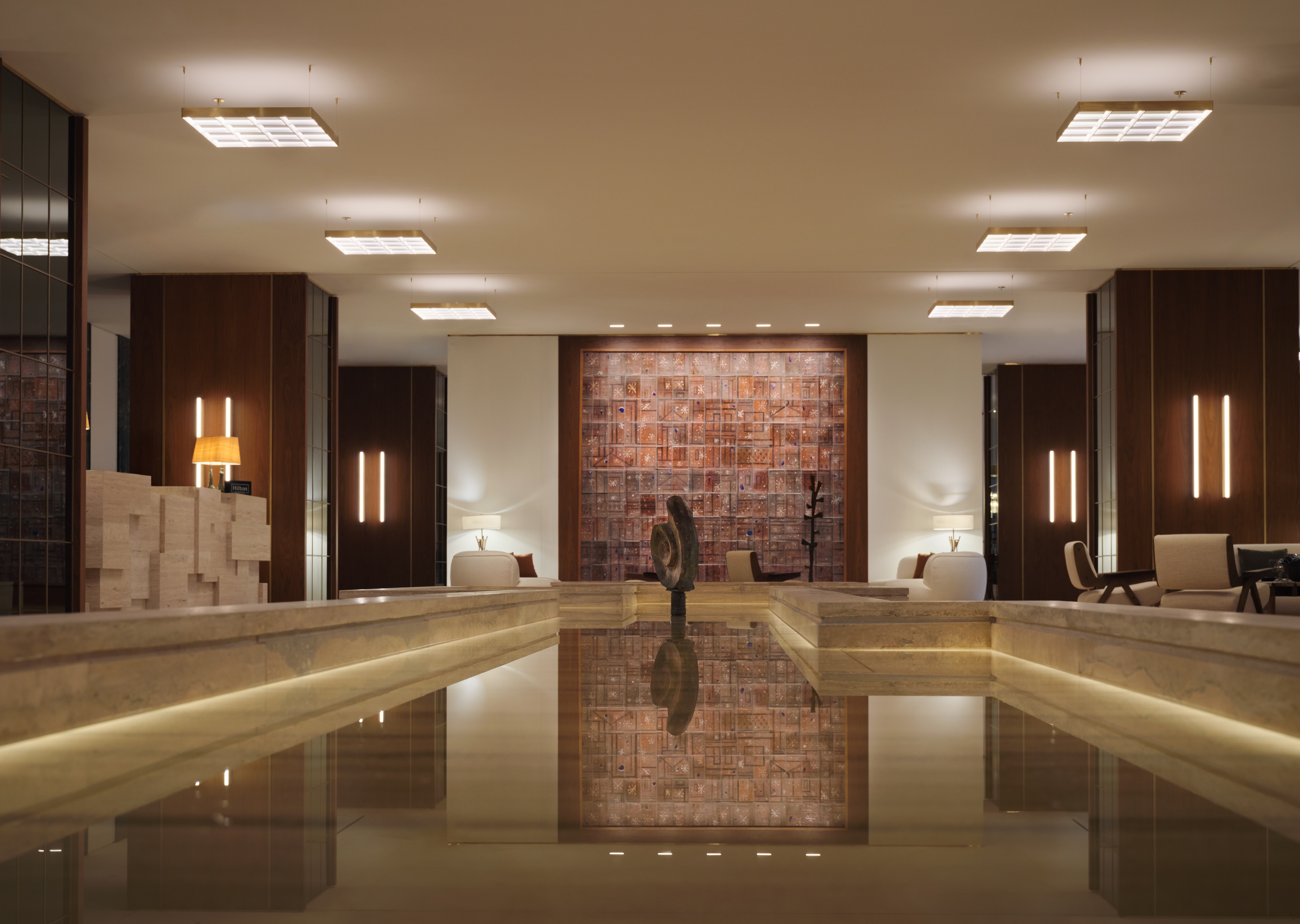 image of the Lobby, image courtesy of Conrad Athens The Ilisian