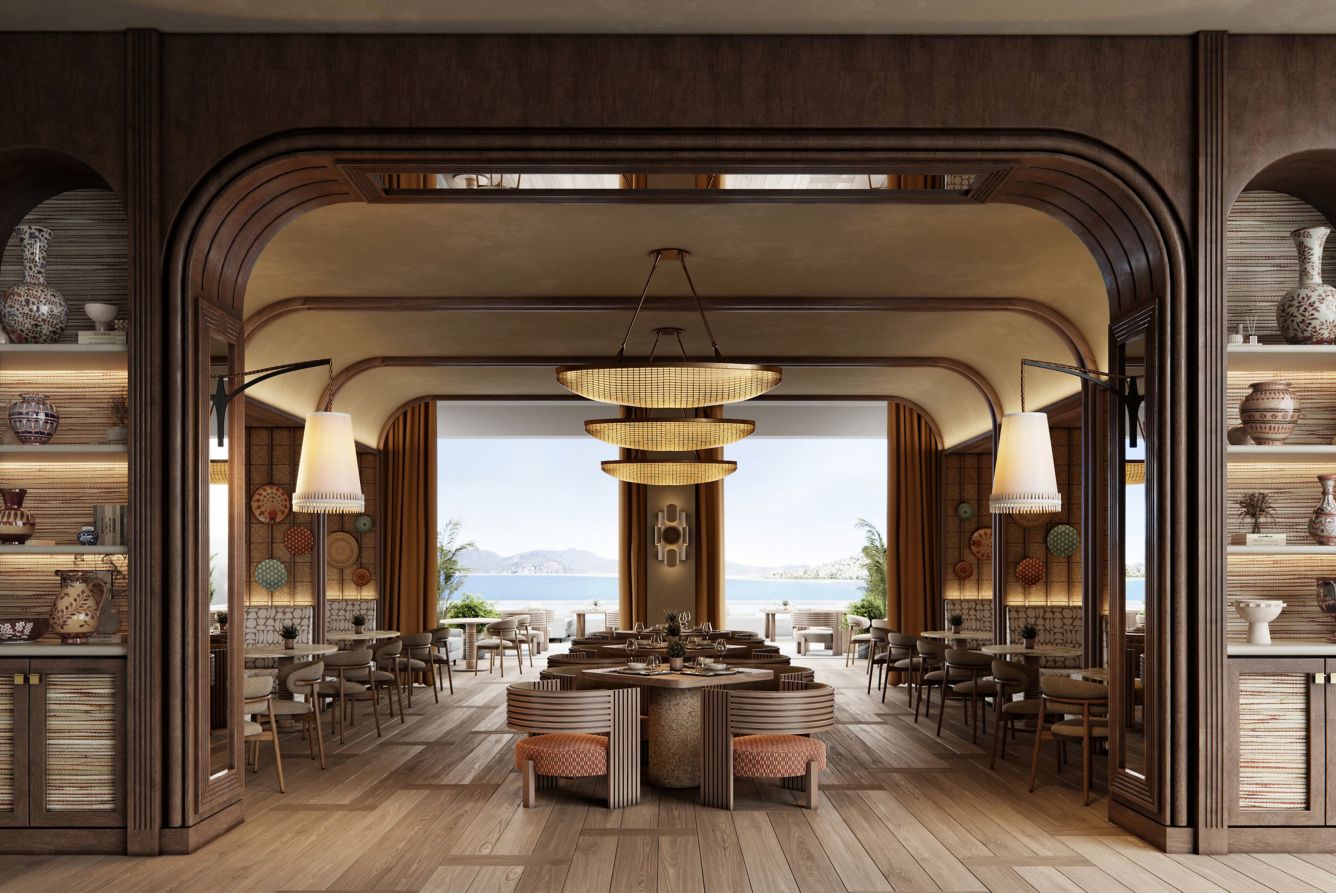 image of dining venue Glaze, image courtesy of Amoh, a Luxury Collection, Rhodes
