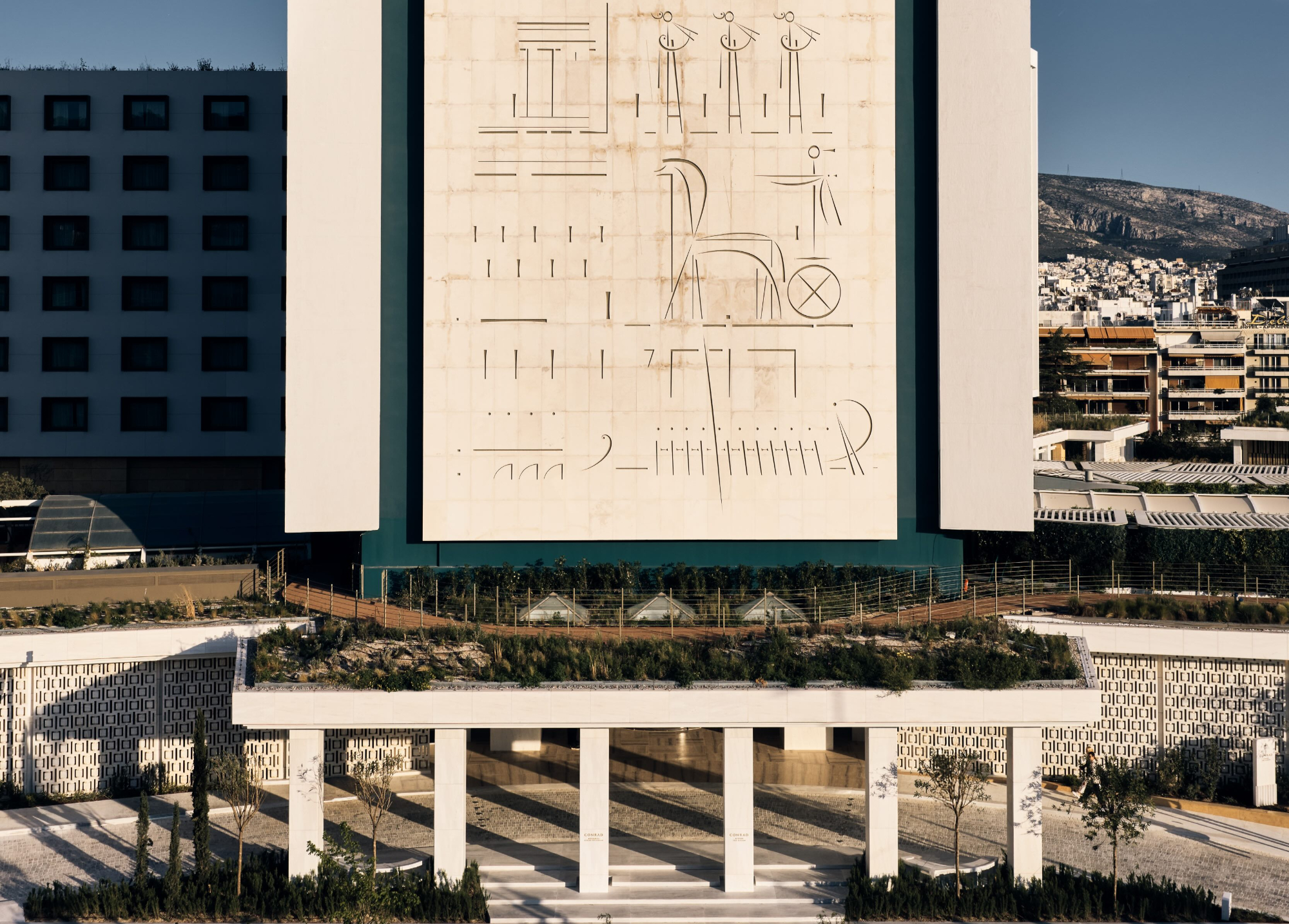 image of the Property Exterior, image courtesy of Conrad Athens The Ilisian