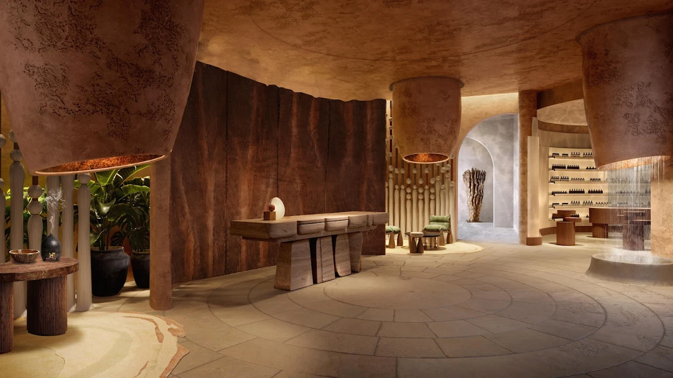 Image of the Life in Balance Spa reception, image courtesy of Miraval Red Sea