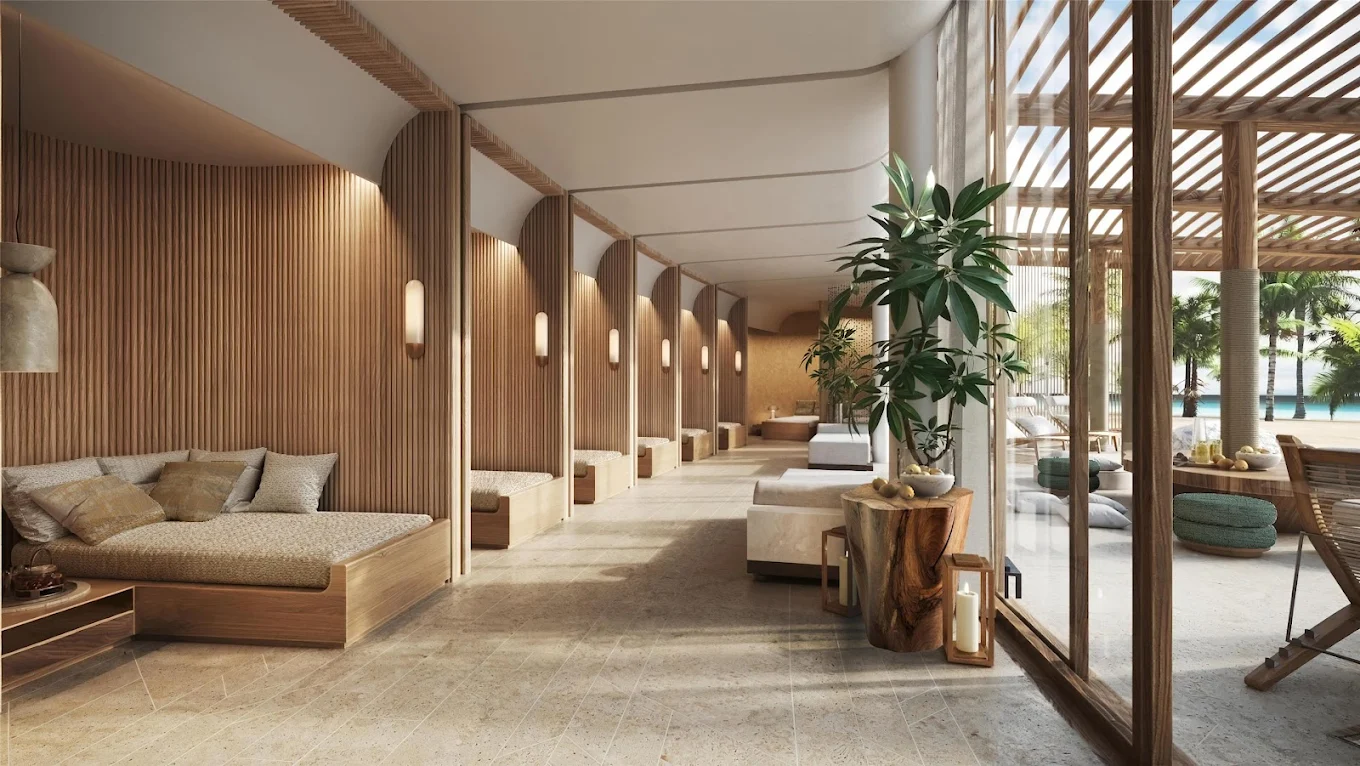 image of wellness Lounge Seating, image courtesy of Miraval Red Sea
