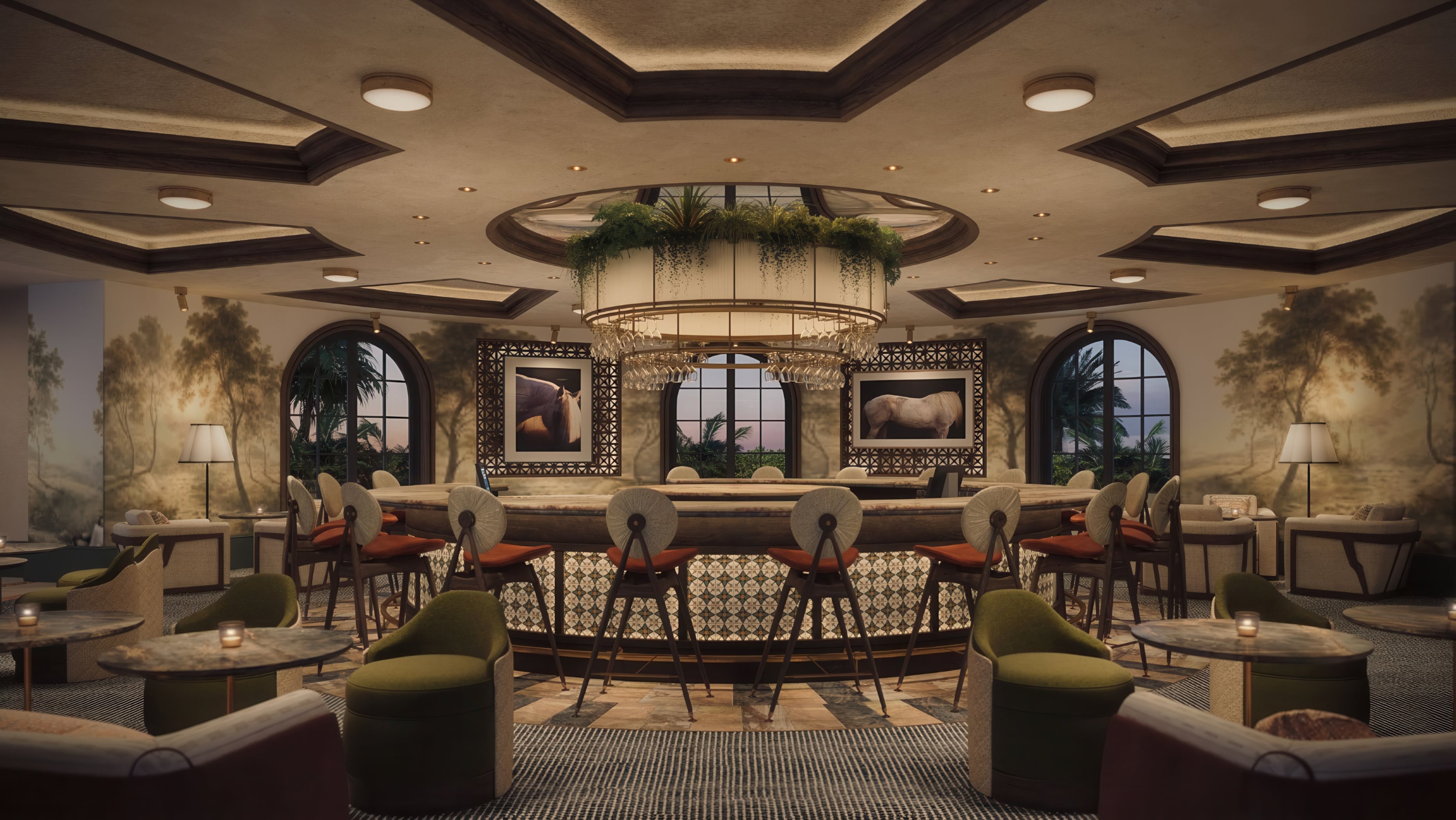 Rendering of 'O' Bar & Terrace at The Ritz-Carlton Bacara, Santa Barbara