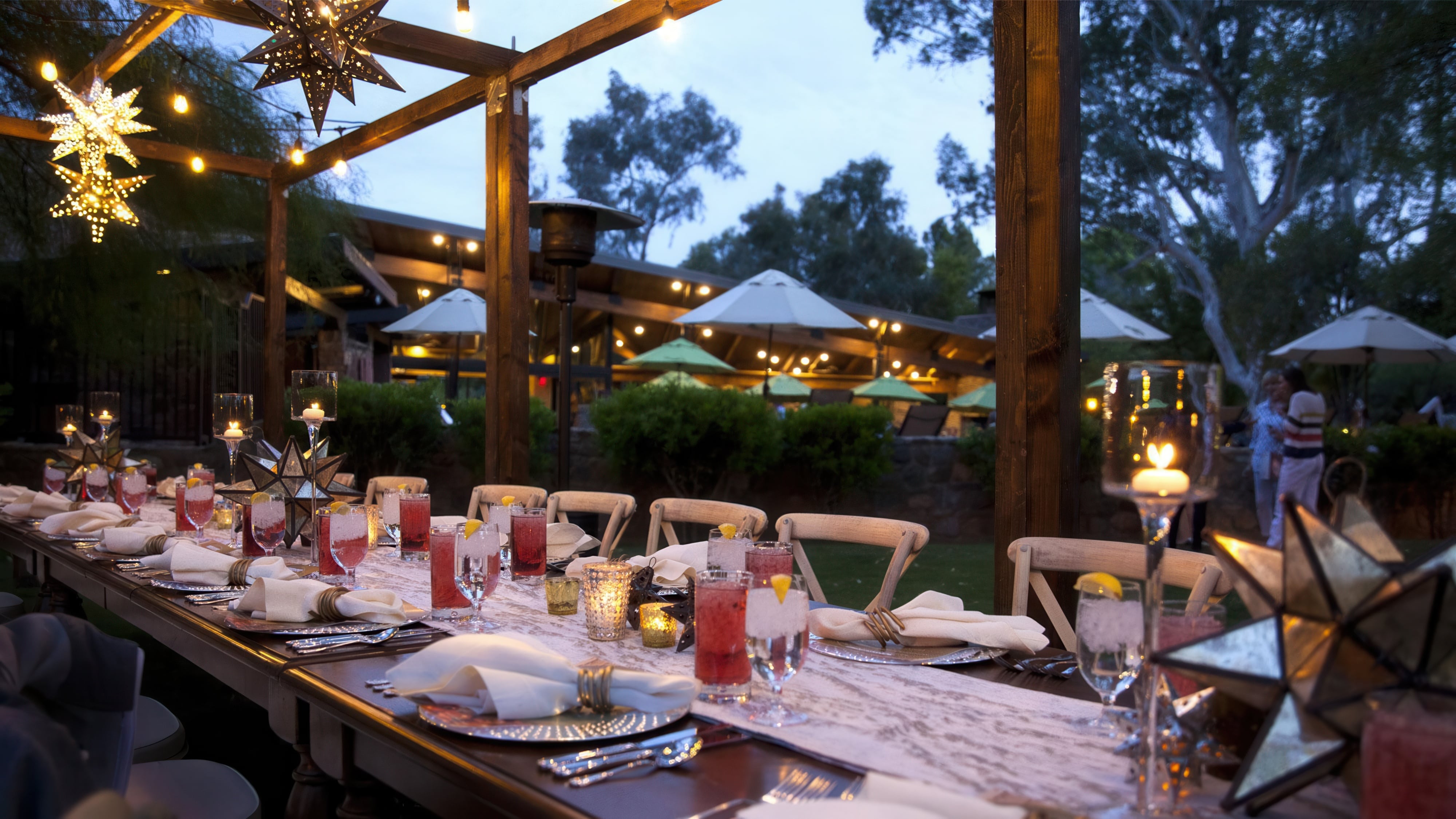 Dining space of Canyon Ranch Tucson in Tucson, Arizona awarded Three-Keys by Michelin