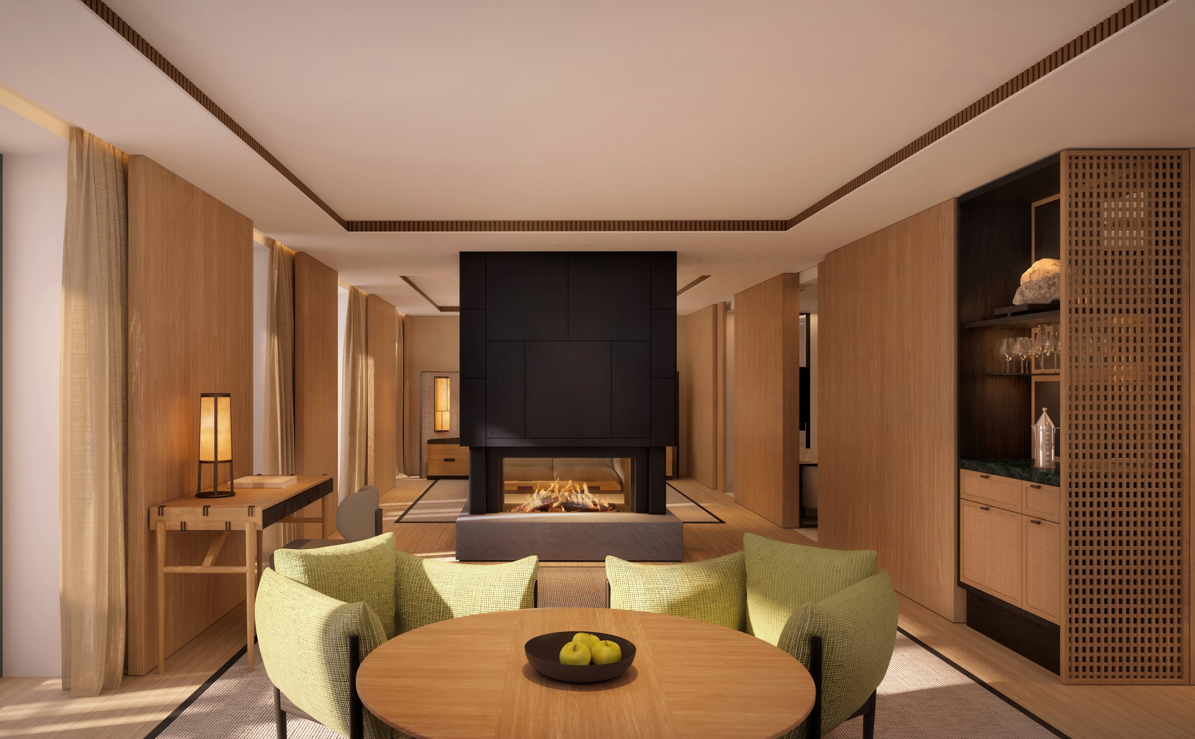 Rendering of Aman Rosa Alpina accommodations