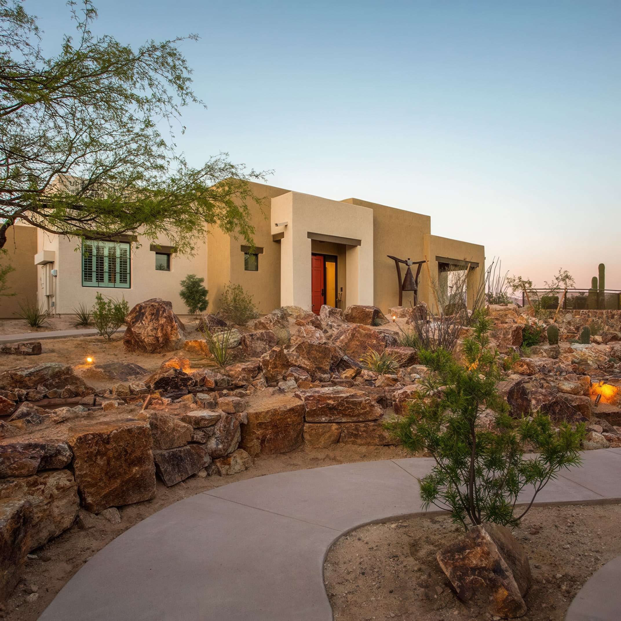 Exterior suite view of Canyon Ranch Tucson in Tucson, Arizona awarded Three-Keys by Michelin